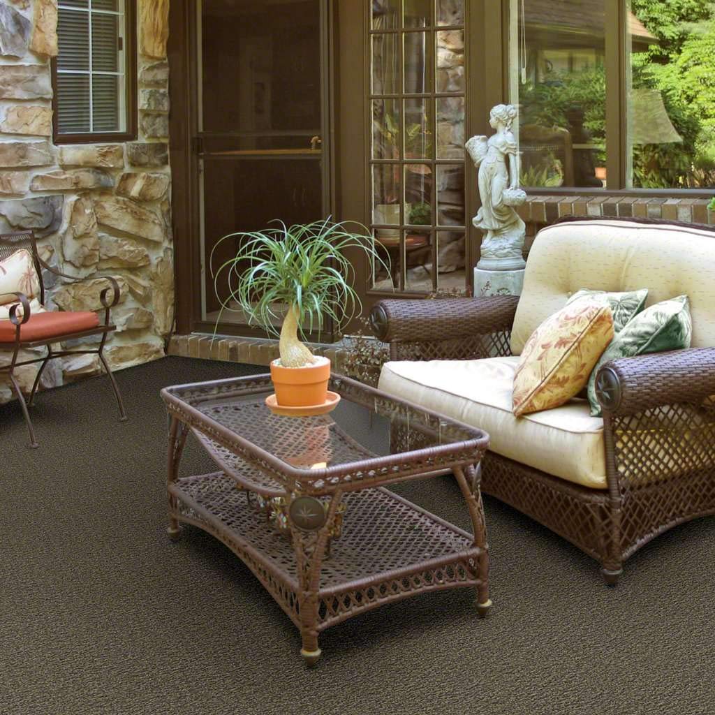 Heavy Duty Indoor Outdoor Rug - 3x10 Non-Slip Area Carpet for Patio, Deck, Boat, RV - Durable Waterproof Floor Mat in Burnt Bark - Perfect for Backyard, Gazebo, Camper & Trailers