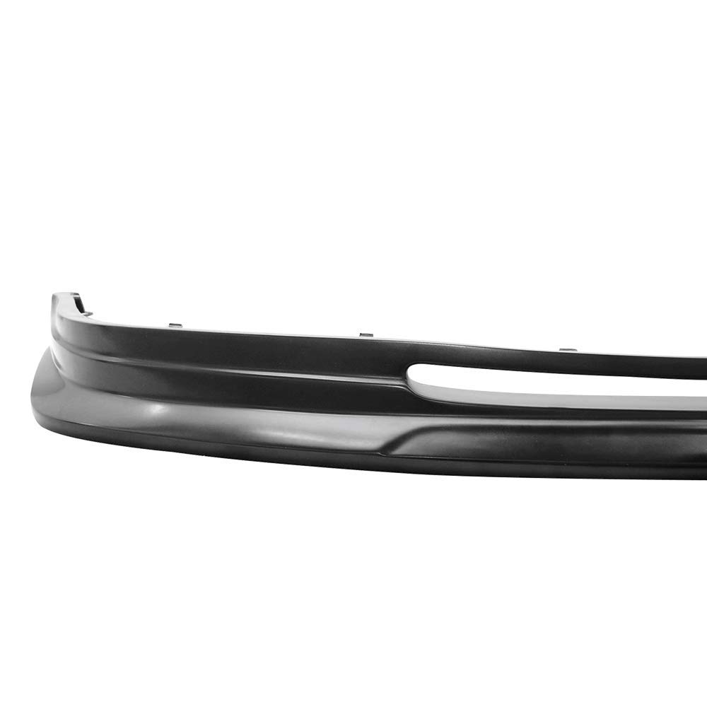 IKON MOTORSPORTS Front Bumper Lip Spoiler - Black PU Splitter Valance for 1999-2004 Volkswagen Golf MK4 (P1 Style) | Enhanced Protection & Aggressive Styling | Perfect for Car Enthusiasts & Street Racing Upgrades