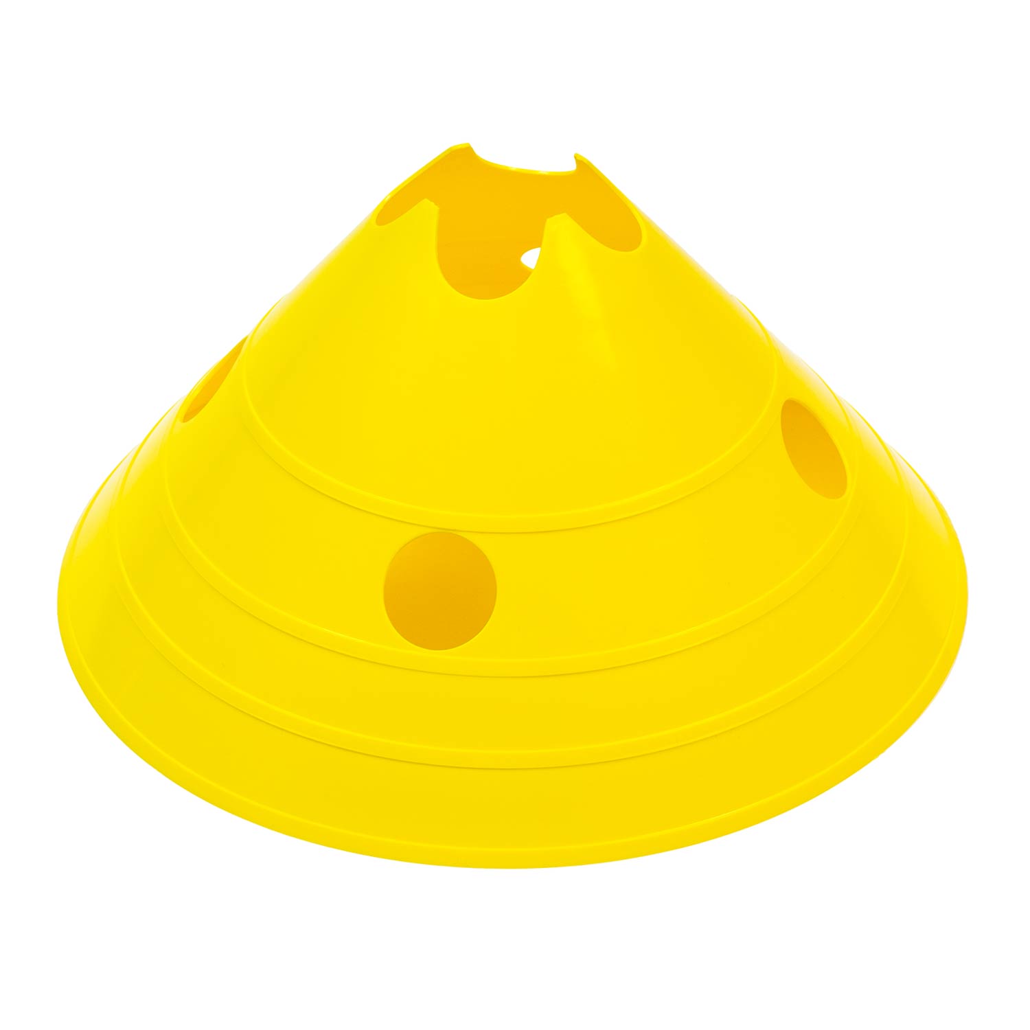FC 6 Pro Cone - High Visibility Safety Cone, Bright Yellow Traffic Cone for Construction, Parking, Road Work & Event Safety - Durable PVC Material with Reflective Strips