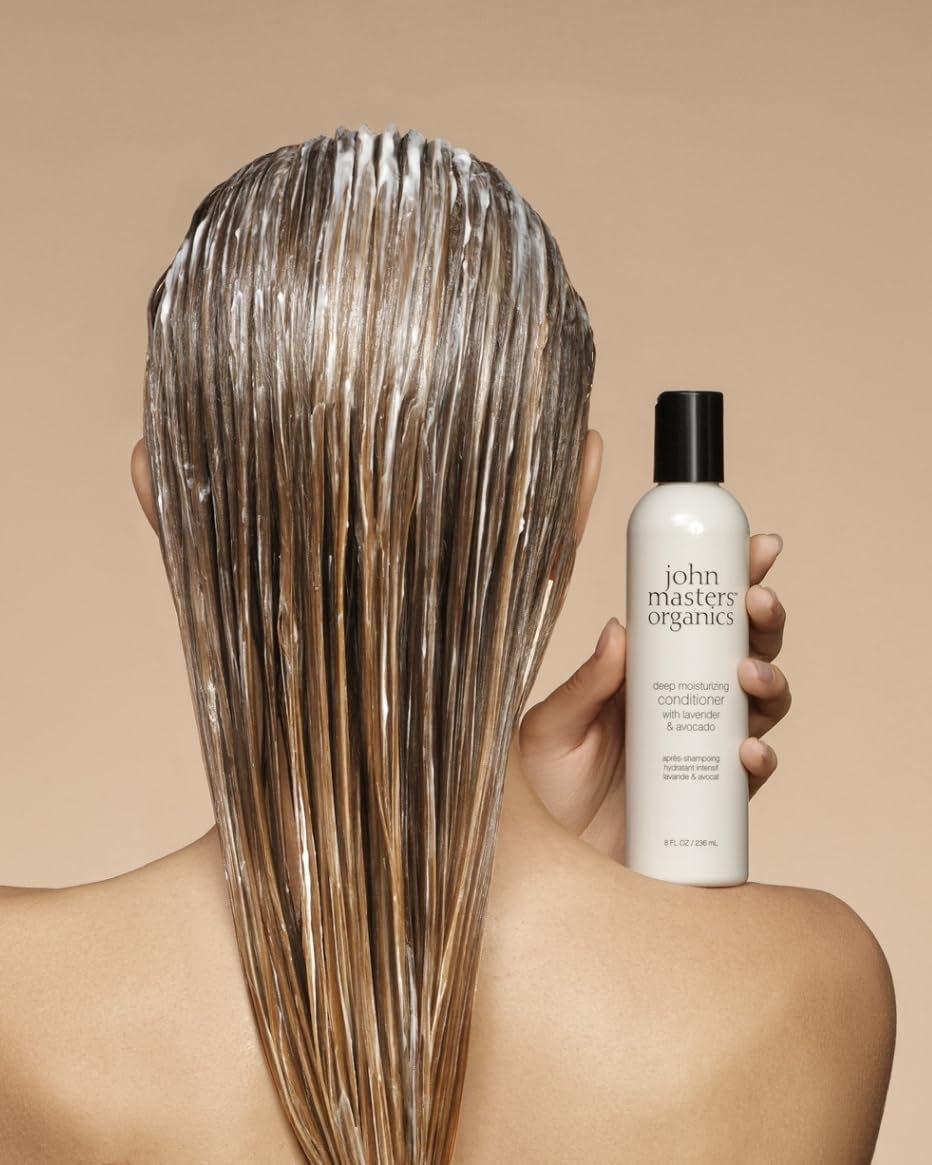 JMO Hair Conditioner - 473ml Deep Moisturizing Conditioner for Dry & Damaged Hair - Lavender, Avocado & Babassu Oil Formula for Shiny, Healthy Hair - Perfect for Daily Use & Salon-Quality Results at Home