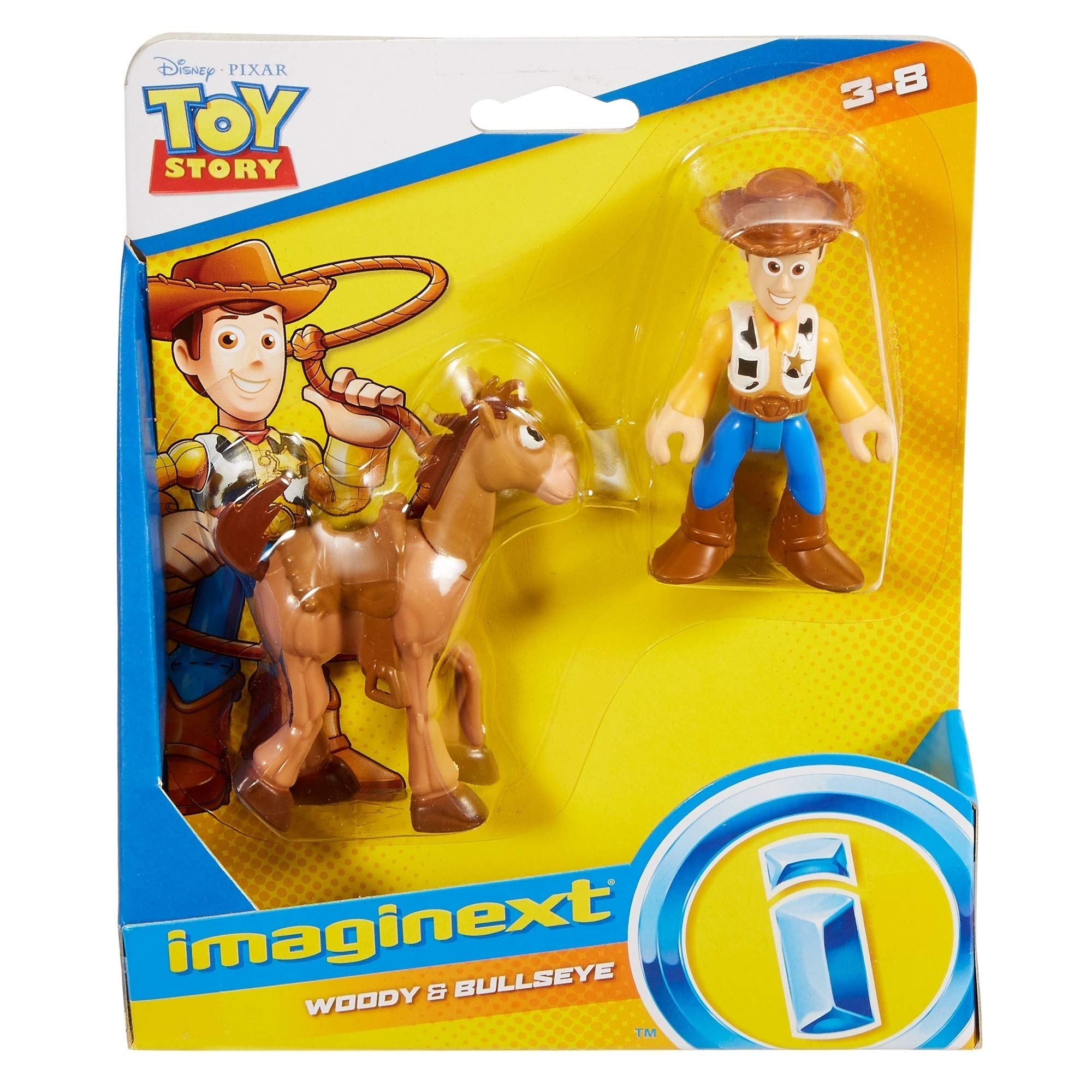 Fisher-Price Imaginext Toy Story Woody & Bullseye Action Figure Set - Interactive Toy for Kids Ages 3+ - Perfect for Playtime, Storytelling, and Disney Pixar Toy Story Themed Birthday Gifts
