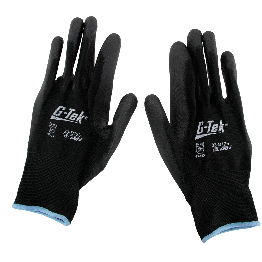 World Enterprises Poly Coated Nylon Gloves - Durable Work Gloves for Construction, Gardening & Outdoor Activities - Waterproof & Abrasion Resistant Safety Gloves
