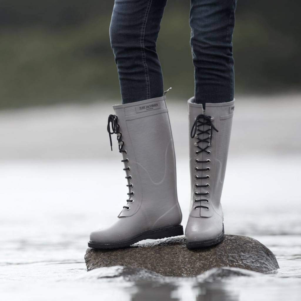 ILSE JACOBSEN Women's Rub 1 Waterproof Rain Boots - Comfortable Rubber Rain Shoes for Women, Perfect for Gardening, Hiking & Wet Weather Walking