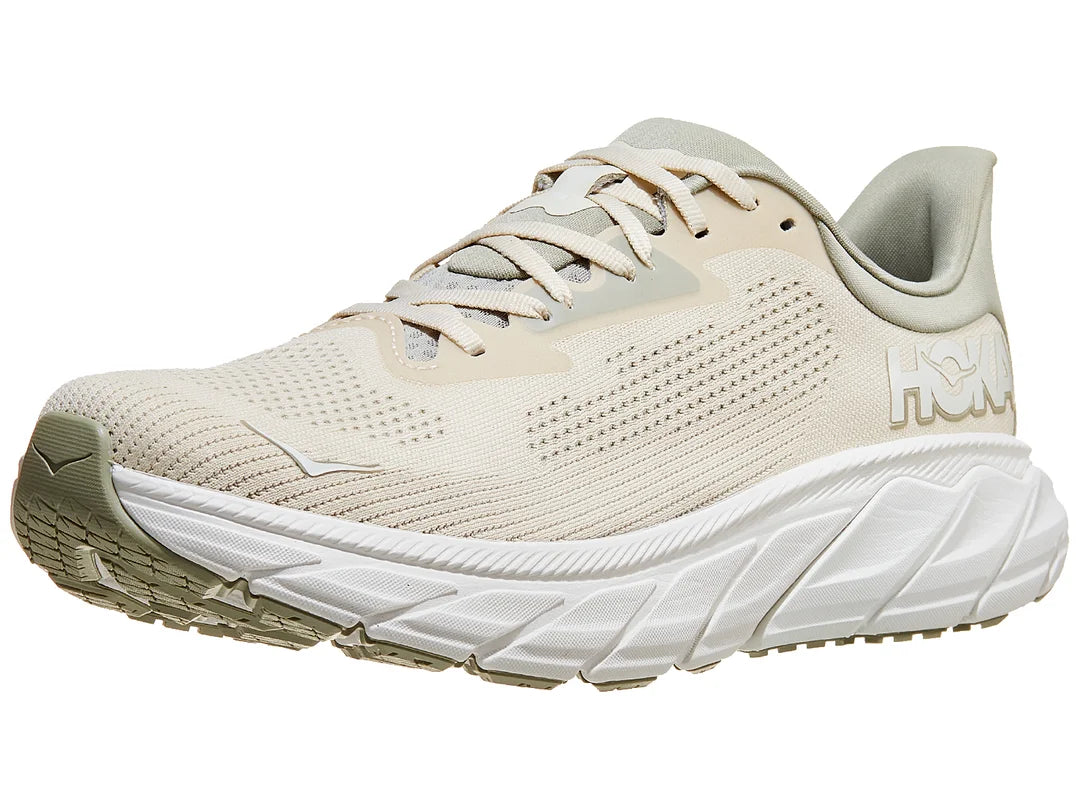 HOKA Arahi 7 Running Shoes for Men - Wide Width - Oat Milk/Barley Color - Stability & Cushion for Road Running, Walking & Everyday Wear