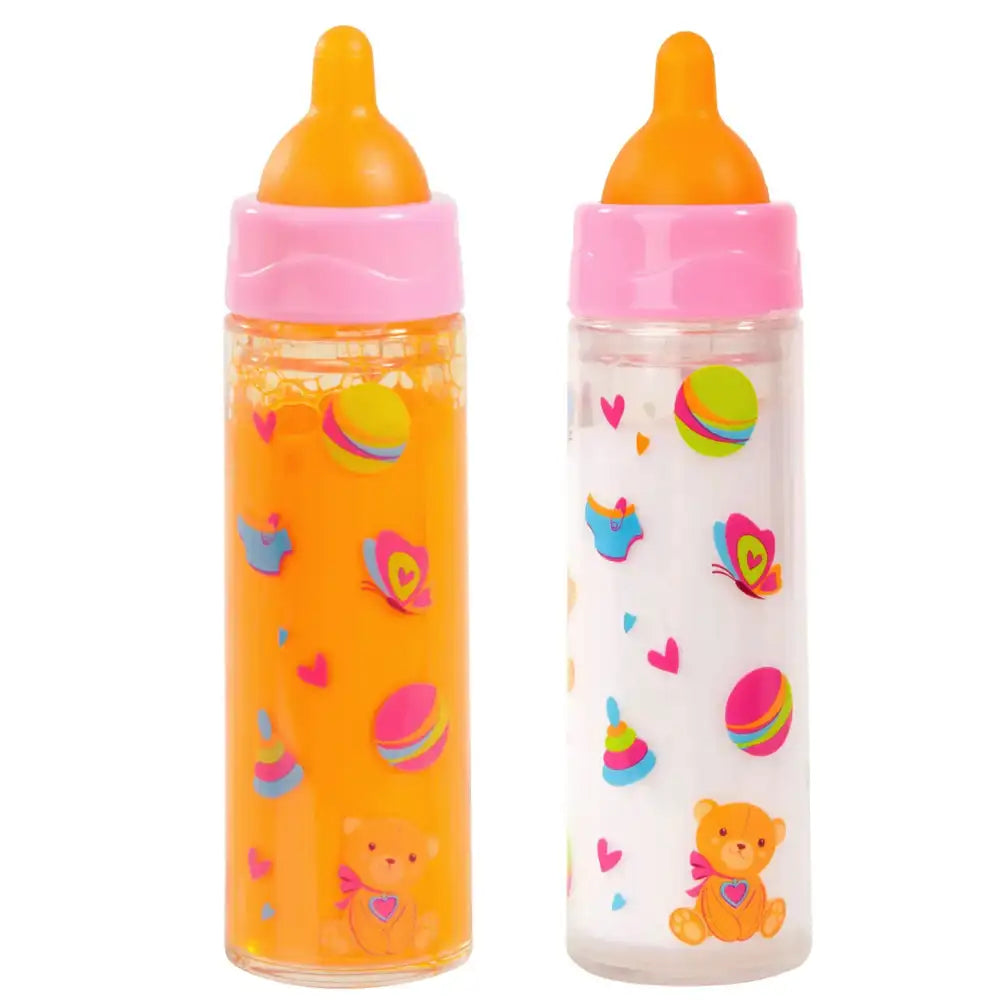 Bayer Design Magic Bottle for Dolls - 2 Pack - Realistic Baby Doll Accessories for Pretend Play, Role Play, and Imaginative Play for Kids