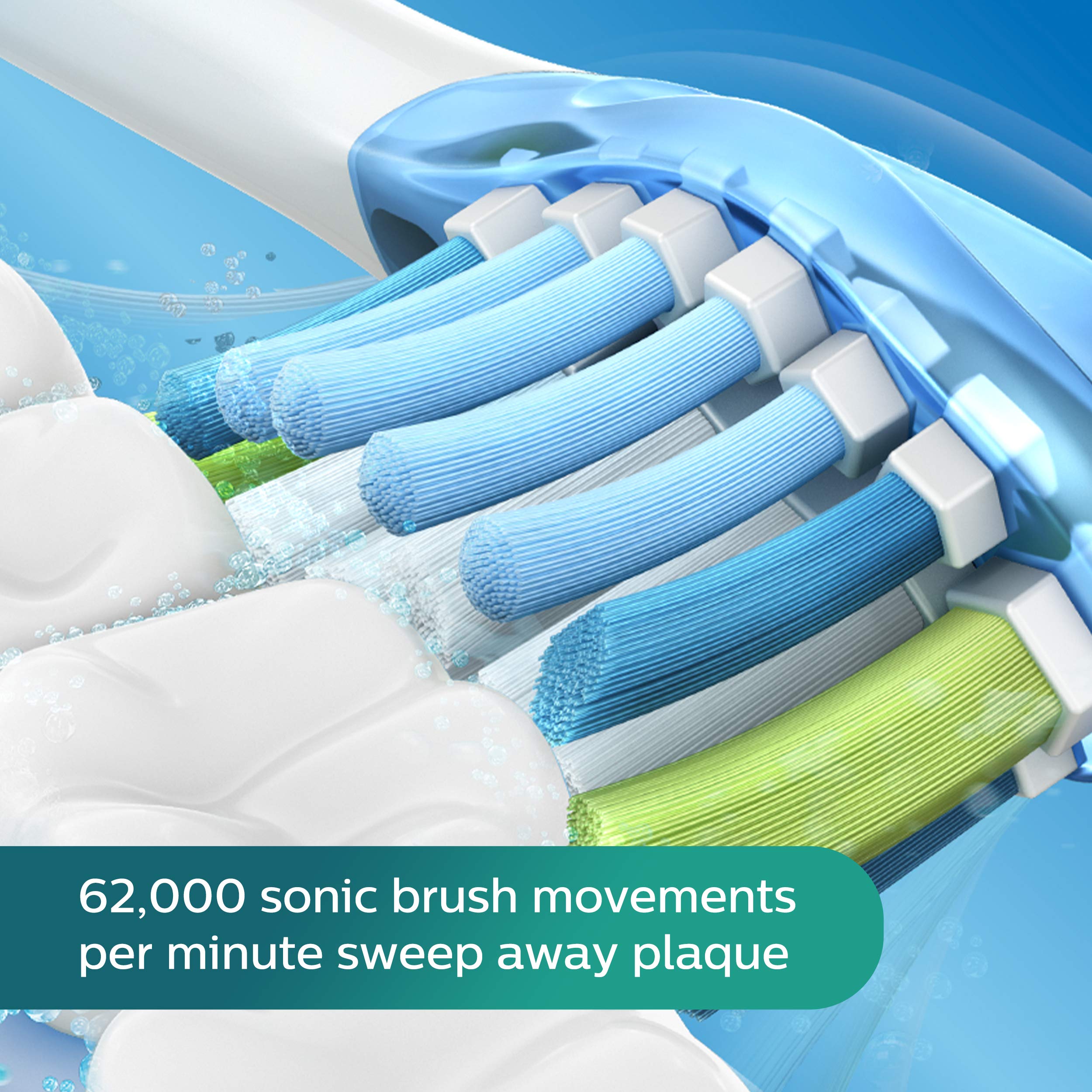 Philips Sonicare DiamondClean Deep Clean Electric Toothbrush - Black | Advanced Sonic Technology for Whitening & Plaque Removal | Perfect for Travel & Daily Oral Care