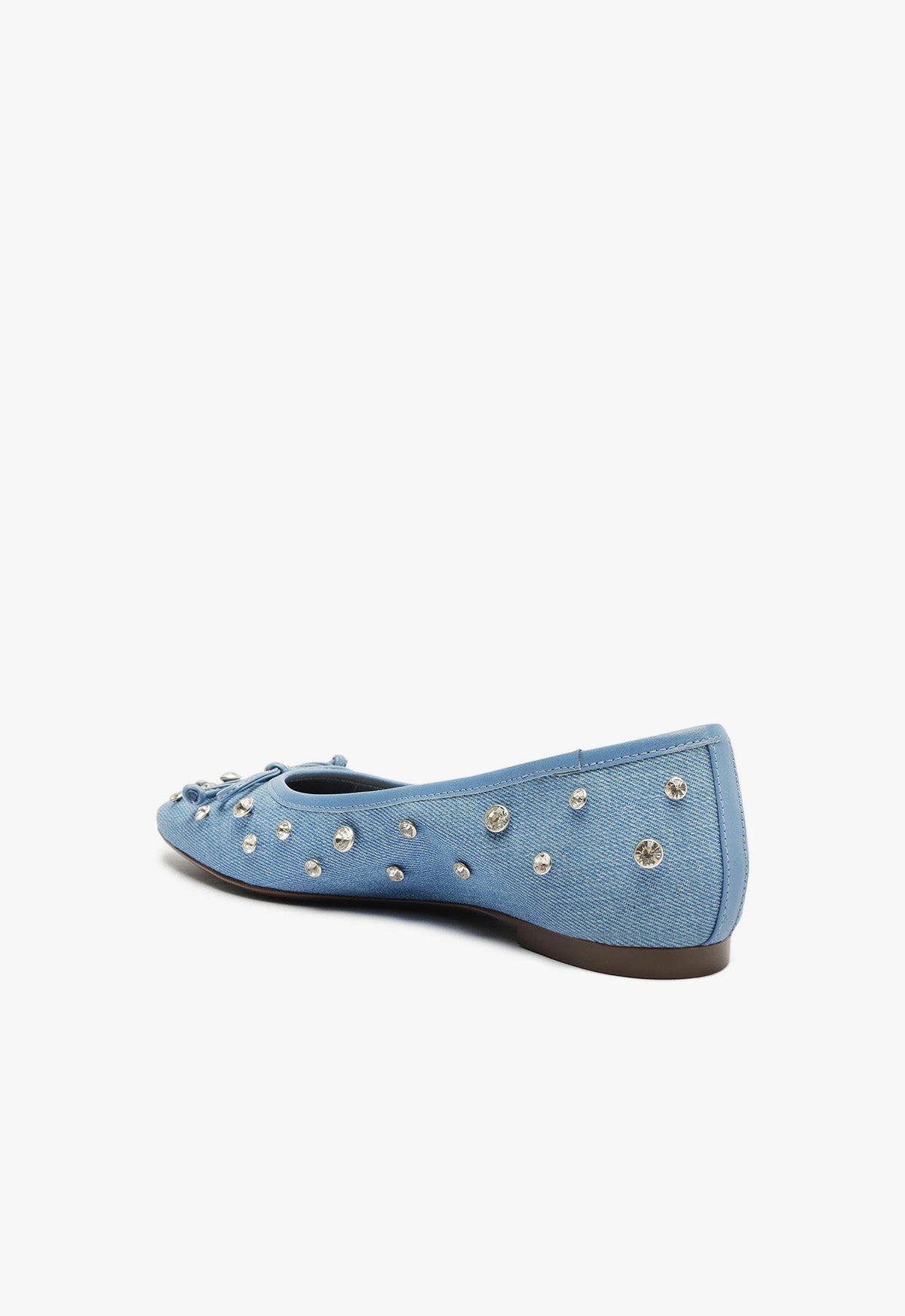 Arissa Shine Denim Flats for Women - Stylish & Comfortable Casual Shoes for Everyday Wear | Perfect for Office, Walking, and Travel