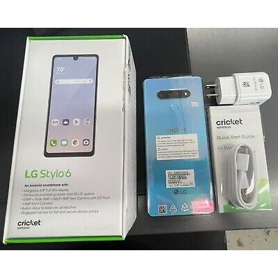 LG Stylo 6 64GB Holographic Blue Unlocked Smartphone - Large 6.8