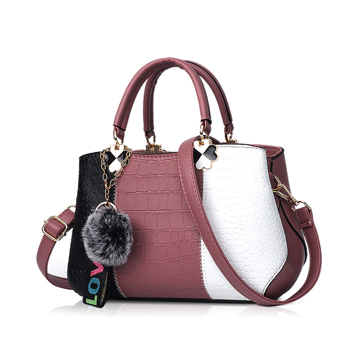 NICOLE & DORIS Women's Vintage PU Leather Shoulder Bag - Fashionable Retro Handbag for Ladies, Perfect for Work, Travel and Daily Use