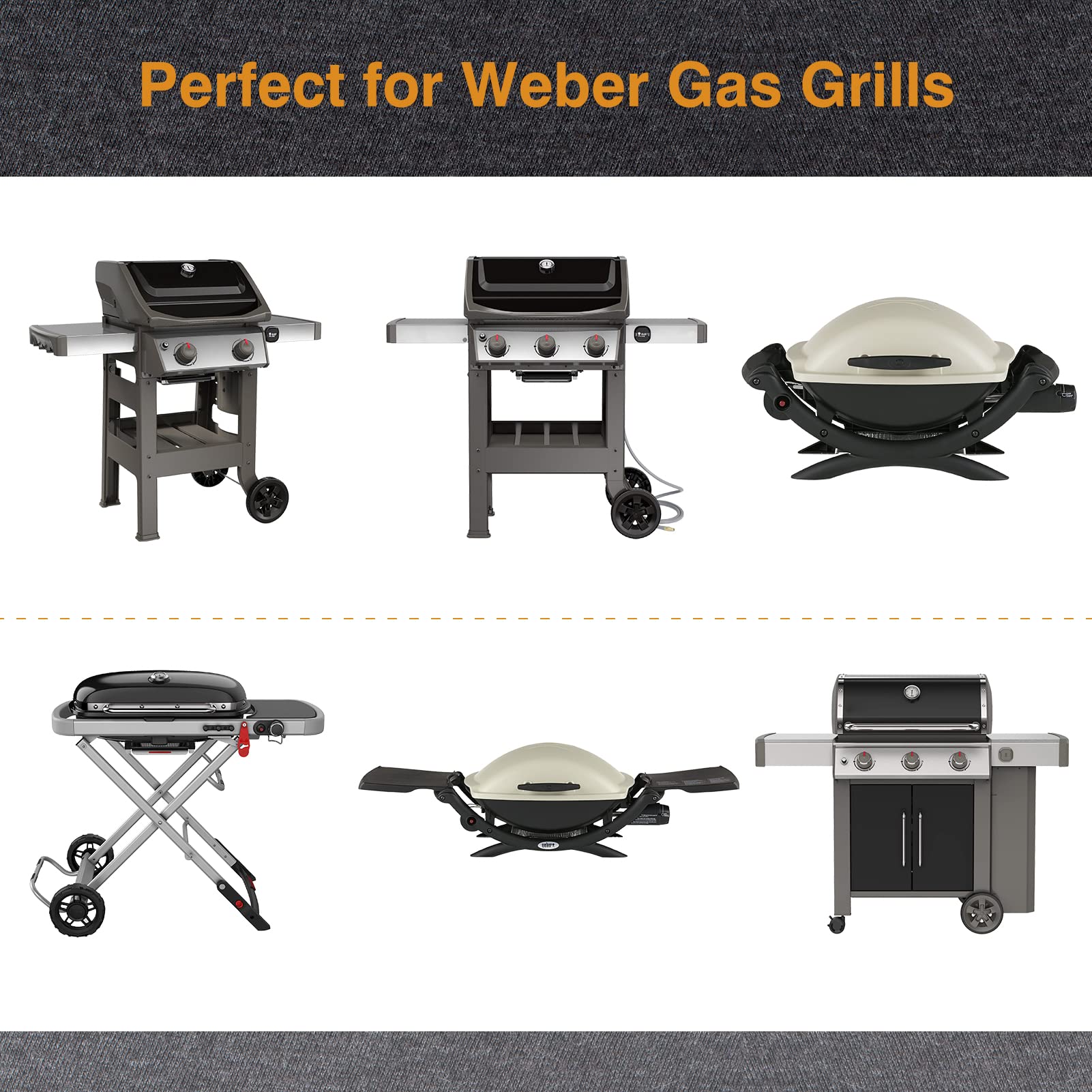 GASPRO 35-Pack Aluminum Grill Grease Tray Liners for Weber Genesis, Spirit, Traveler & Q Series - 8.5 x 6 Inch Drip Pans - Essential BBQ Grill Accessories for Easy Cleanup & Outdoor Cooking