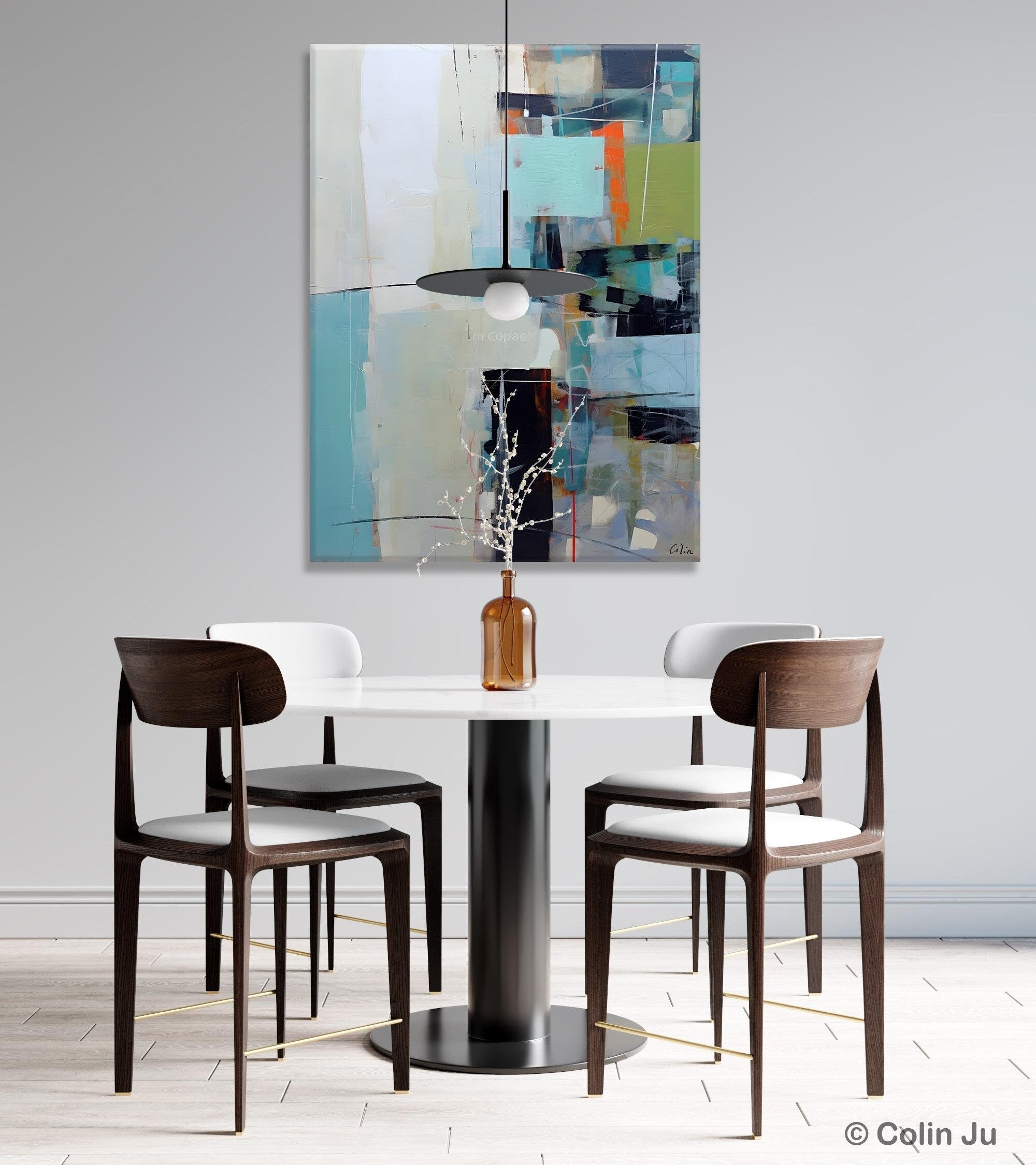 Abstract Wall Paintings - Large Contemporary Canvas Art for Bedroom Decor | Hand-Painted Modern Original Artwork | Perfect for Living Room, Office & Home Interior Design