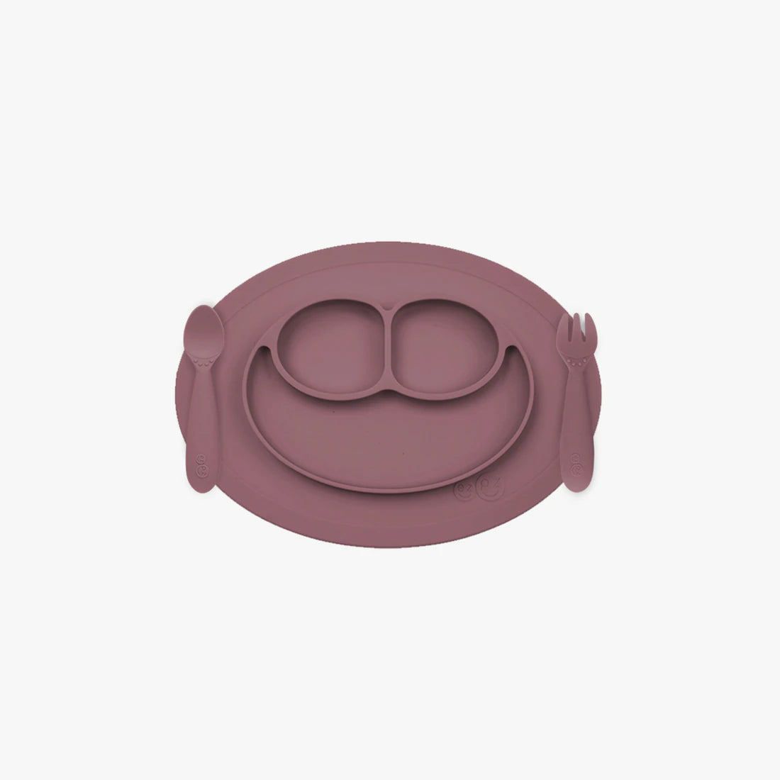 Ezpz Mini Feeding Set for Toddlers - BPA-Free Silicone Baby Bowl, Plate & Spoon - Perfect for Baby-Led Weaning, Travel & Mess-Free Meals