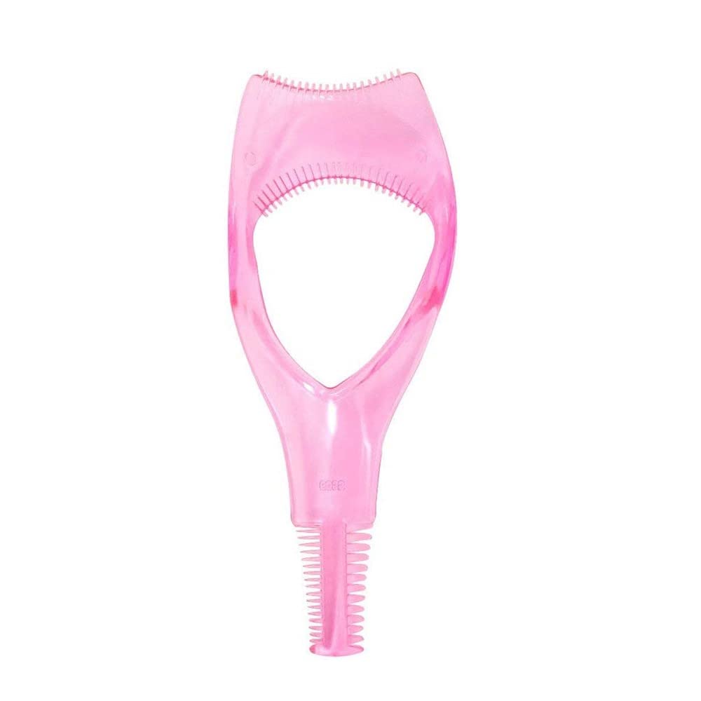 Salon Ultimate 3-in-1 Mascara Applicator Tool - Eyelash Shield & Comb Brush for Easy Upper & Lower Lash Application - Perfect for Women & Girls (Pink) | Ideal for Professional Makeup & At-Home Beauty Routines