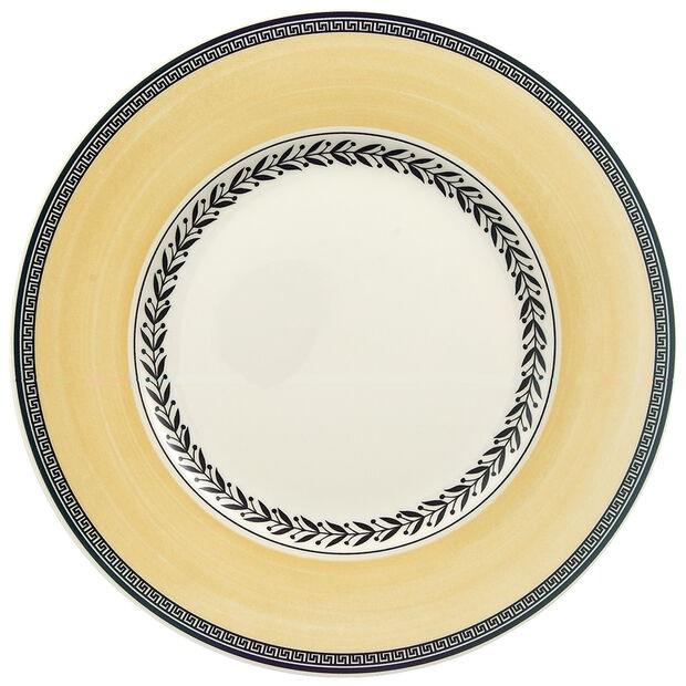 Audun Fleur Salad Plates - Set of 6, Elegant Floral Design Porcelain Appetizer Dishes for Dinner Party, Wedding, Holiday Entertaining & Home Decor