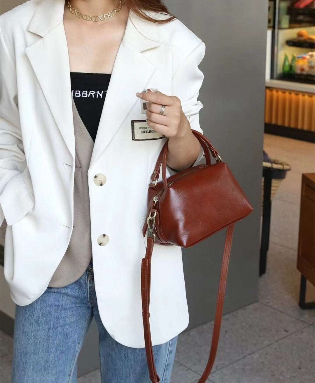 Fashionable Women's Leather Satchel Handbag - Perfect for Work, Travel & Everyday Use