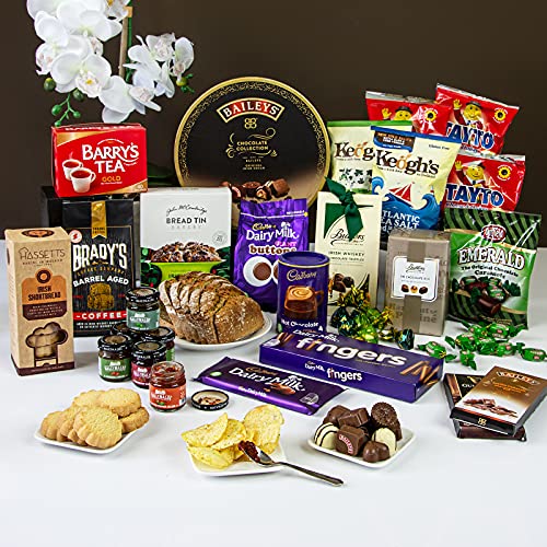 Carroll's Irish Gifts - Premium Irish Treats Gift Hamper Box with Authentic Snacks & Sweets | Perfect for St. Patrick's Day, Christmas Gifts & Irish-Themed Parties