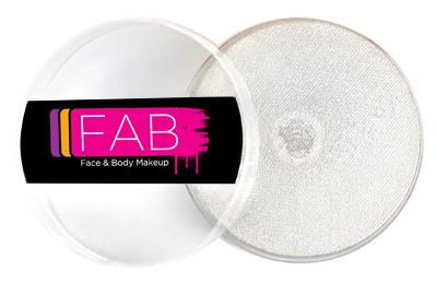 FAB Paint White Shimmer & Silver White Shimmer - 140ml | High-Quality Metallic Acrylic Paint for DIY Crafts, Home Decor & Nail Art | Perfect for Canvas Painting, Furniture Makeover & Creative Projects