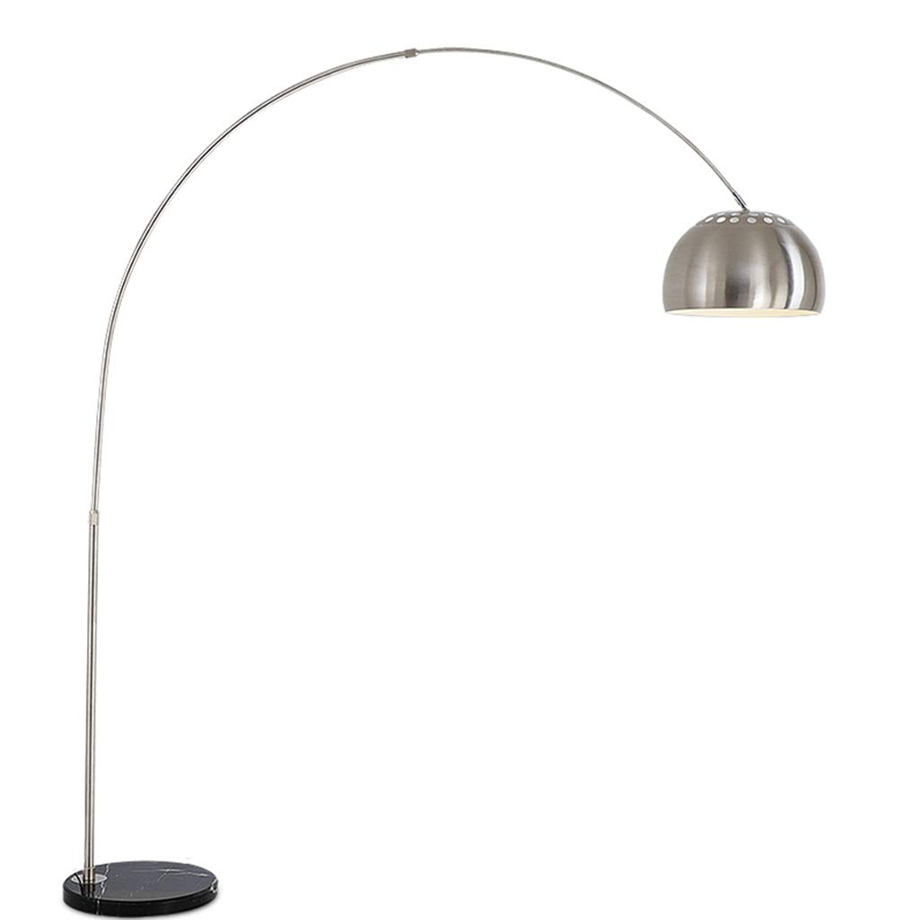 Modern Curved Floor Lamp for Living Room & Bedroom - 9W LED Reading Light with Adjustable Brightness (Warm White) - Perfect for Night Reading, Relaxing, and Ambient Lighting