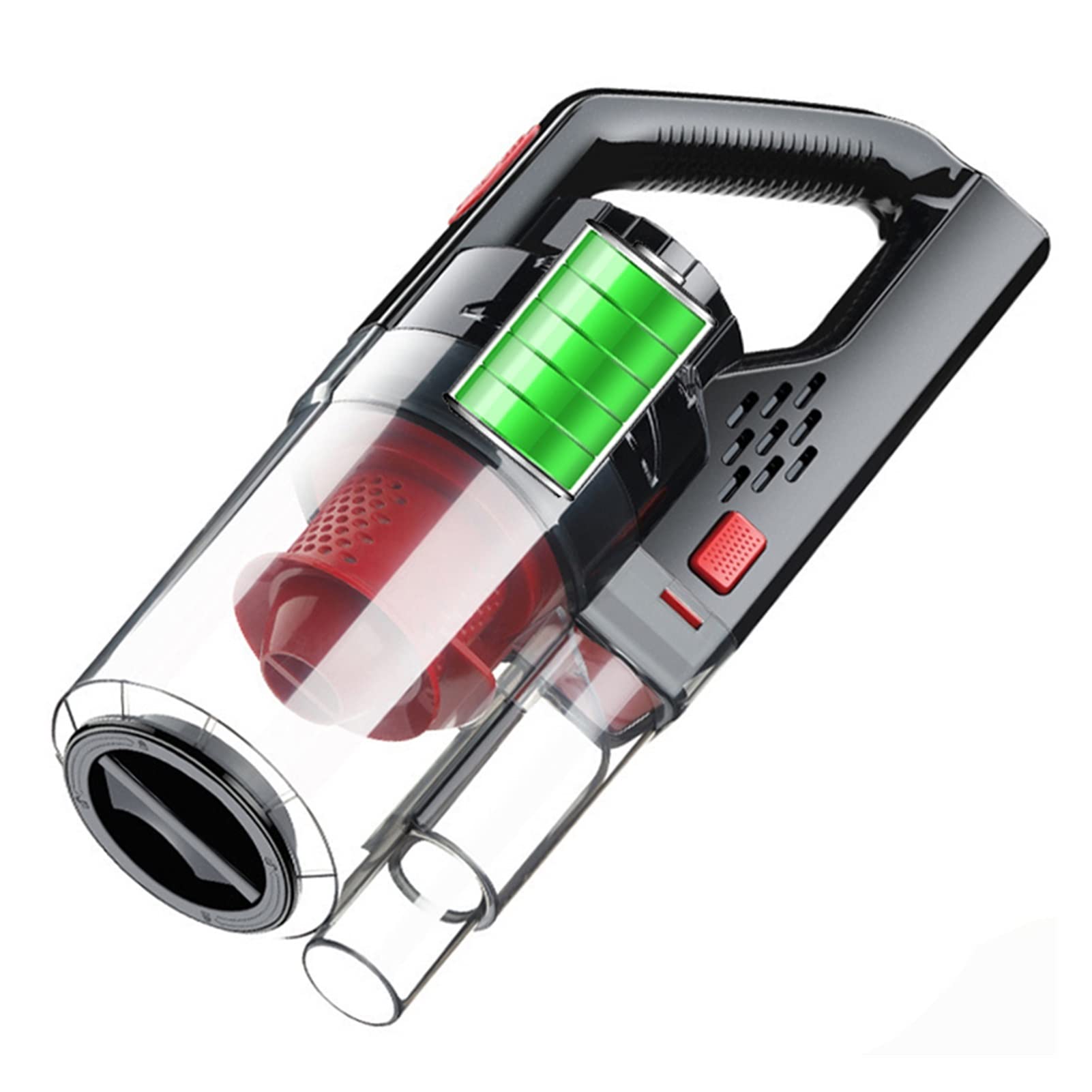 KANGYEBAIHUODIAN 150W 6000PA Wireless Rechargeable Handheld Vacuum Cleaner - Powerful Wet/Dry Suction for Home & Car Cleaning - Portable Cordless Vacuum for Pet Hair, Dust, and Spills (Rechargeable Style)