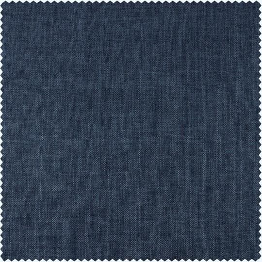 Premium Italian Faux Linen Fabric Swatches - Blue Color Samples for Upholstery, Drapery & DIY Home Decor Projects