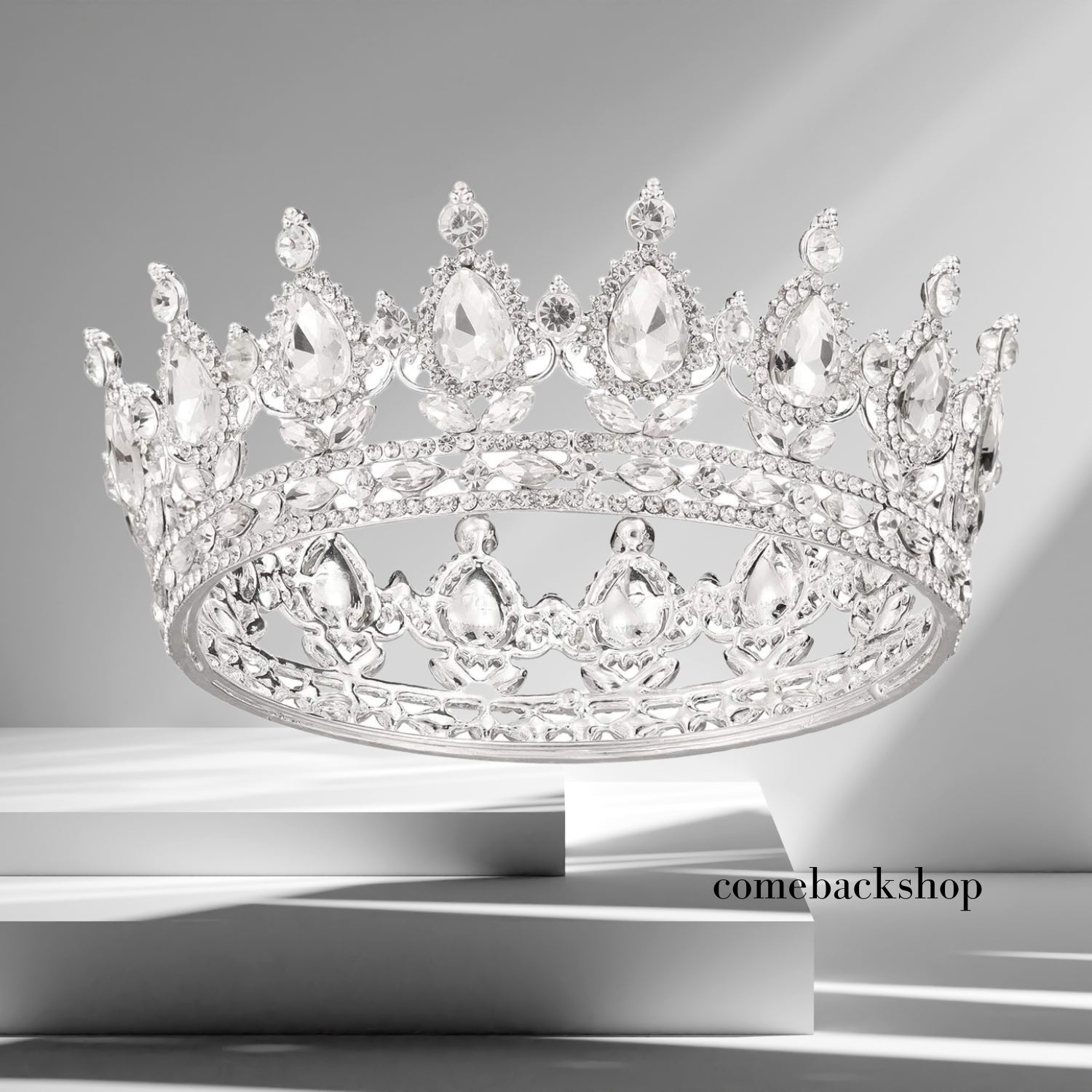 Sparkling Crystal Wedding Tiara Crown - Elegant Rhinestone Bridal Headpiece for Bride, Princess, Queen & Pageant | Perfect for Weddings, Proms & Special Occasions