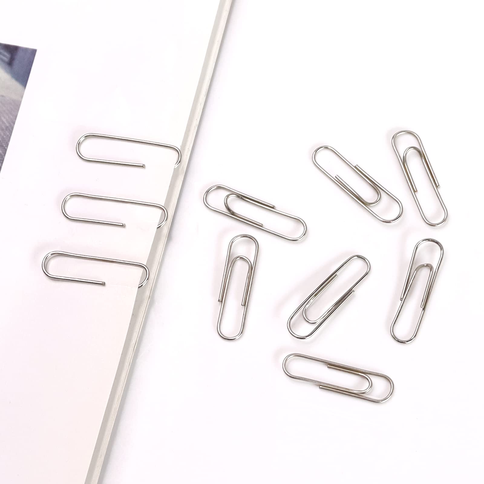 Buqoo Magnetic Paper Clips Holder - 1 Inch Silver Office Desk Organizer for Home, School & Office Supplies | Perfect for Document Organization, Bulletin Boards & Workspace Accessories