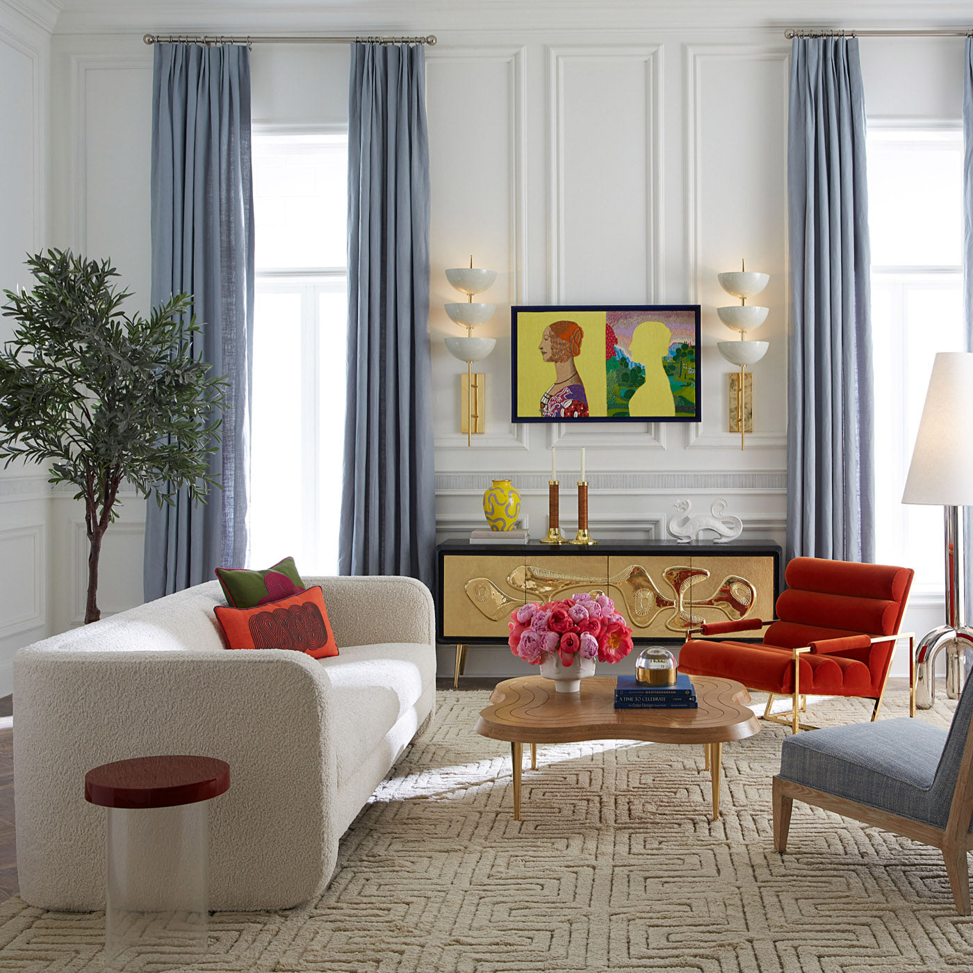 Sunset Sofa - Modern Comfortable Couch for Living Room, Bedroom & Office - Perfect for Relaxing, Lounging & Entertaining