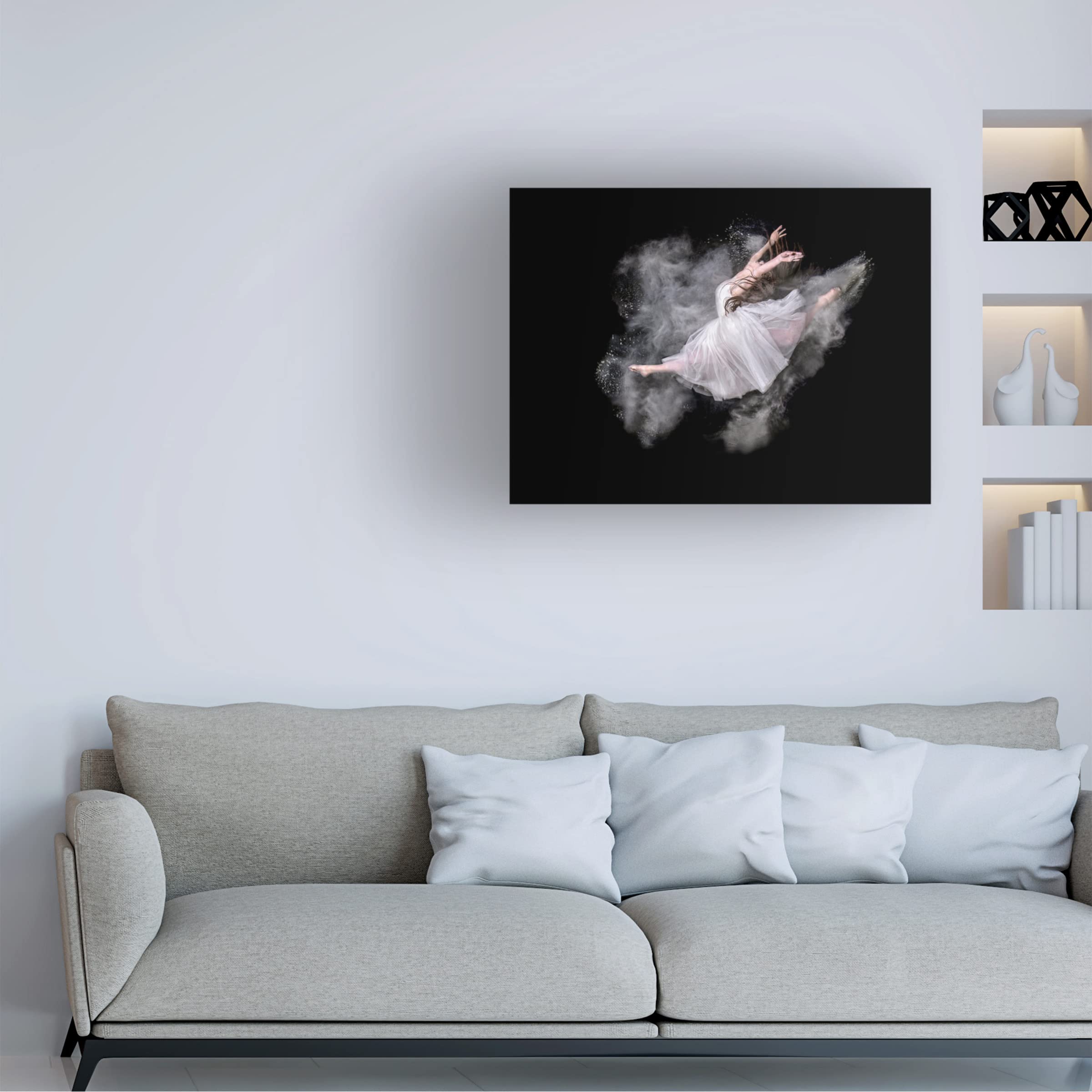 Pauline Pentony 'Dust Dancer' Canvas Wall Art Print - Modern Abstract Painting for Living Room, Bedroom & Office Decor