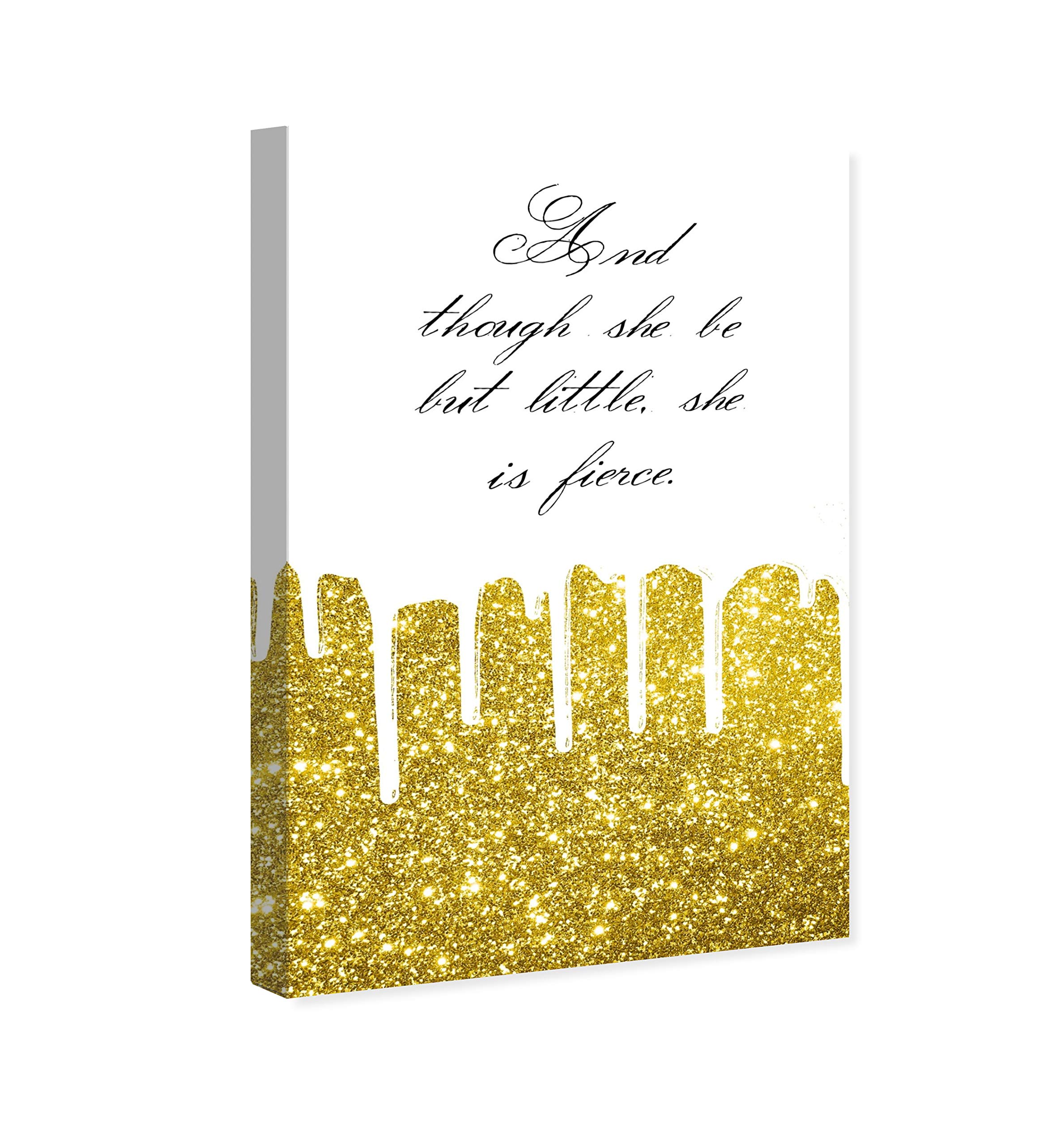 Fierce Typography Wall Art Canvas Print - 30