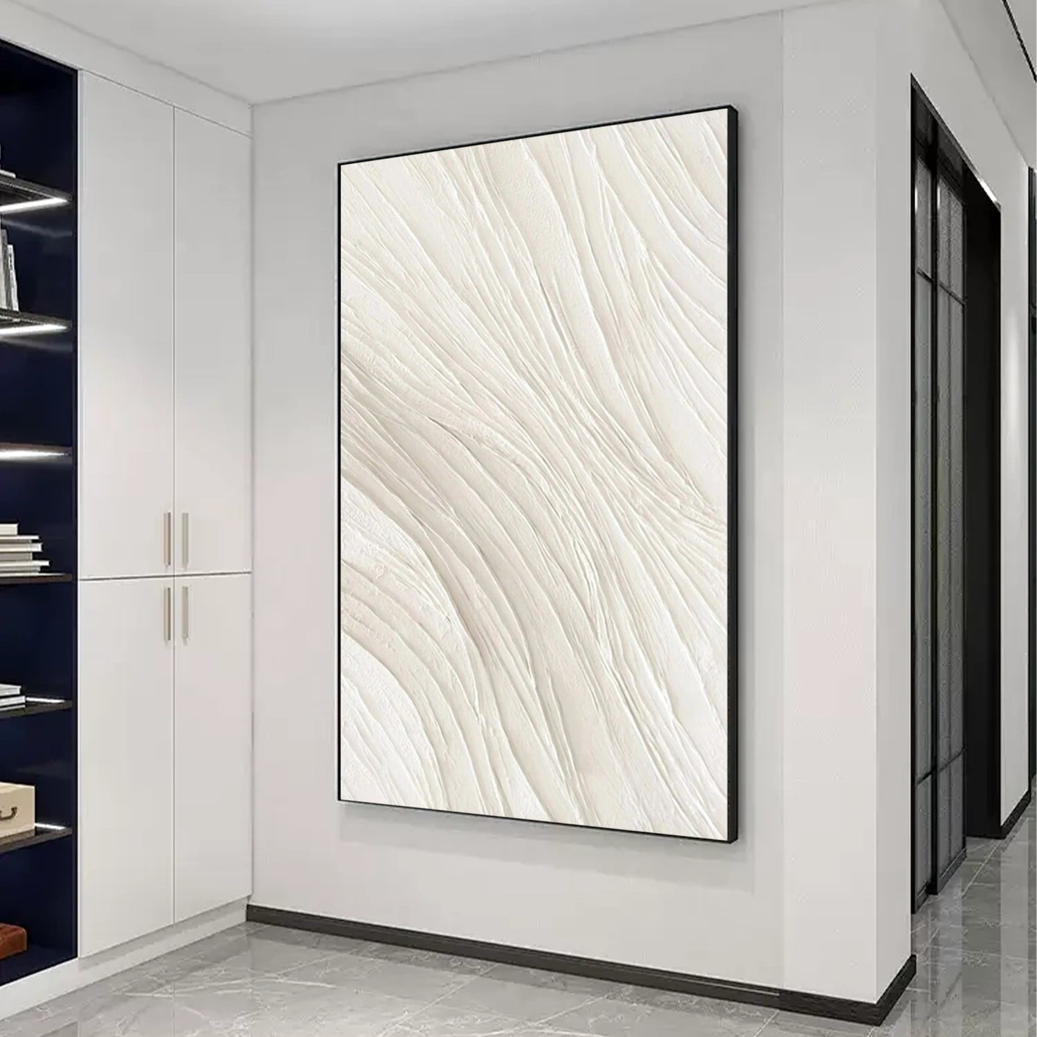 Minimalist Textured Plaster Art Paintings on Canvas - #MM313 - Perfect for Modern Home & Office Decor