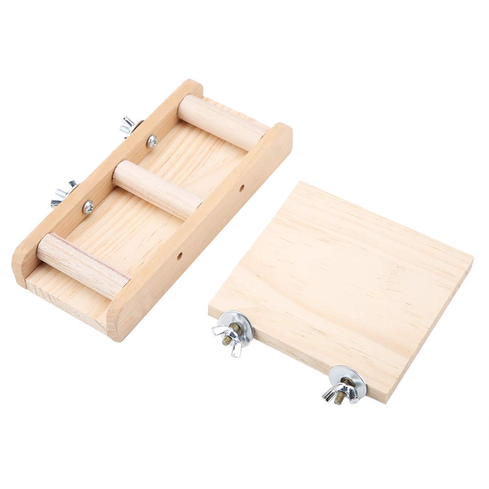 Fockety Hamster Toy Set - Cage Ladder, Platform & Climbing Kit for Small Pets - Fun Exercise Toys for Hamsters, Parrots, Squirrels & Birds - Perfect for Cage Enrichment & Playtime Activities