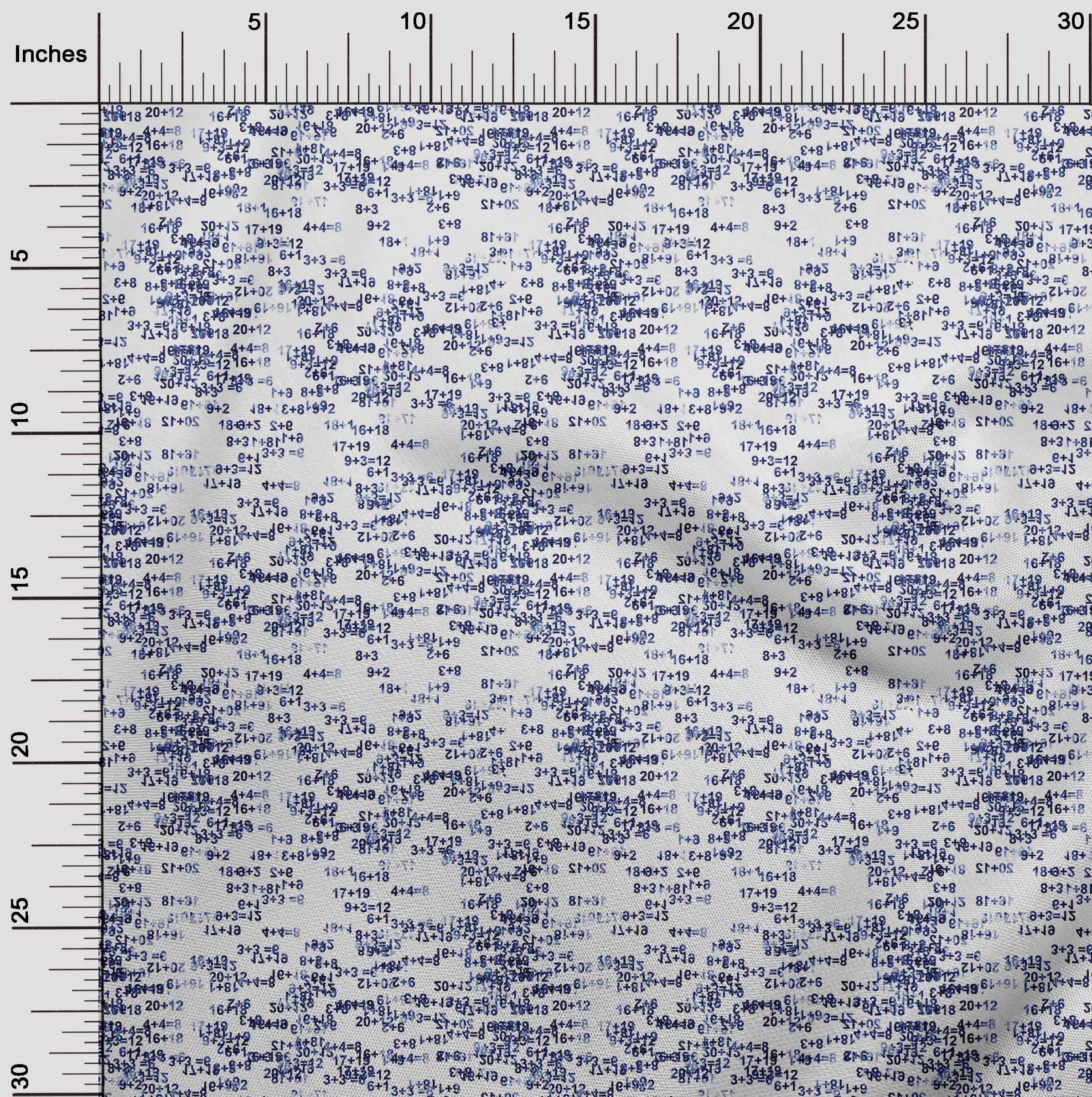 oneOone Polyester Spandex Blue Geometric Print Fabric - 56 Inch Wide for DIY Clothing, Quilting & Home Decor | Stretchy, Durable Material for Dresses, Curtains & Craft Projects