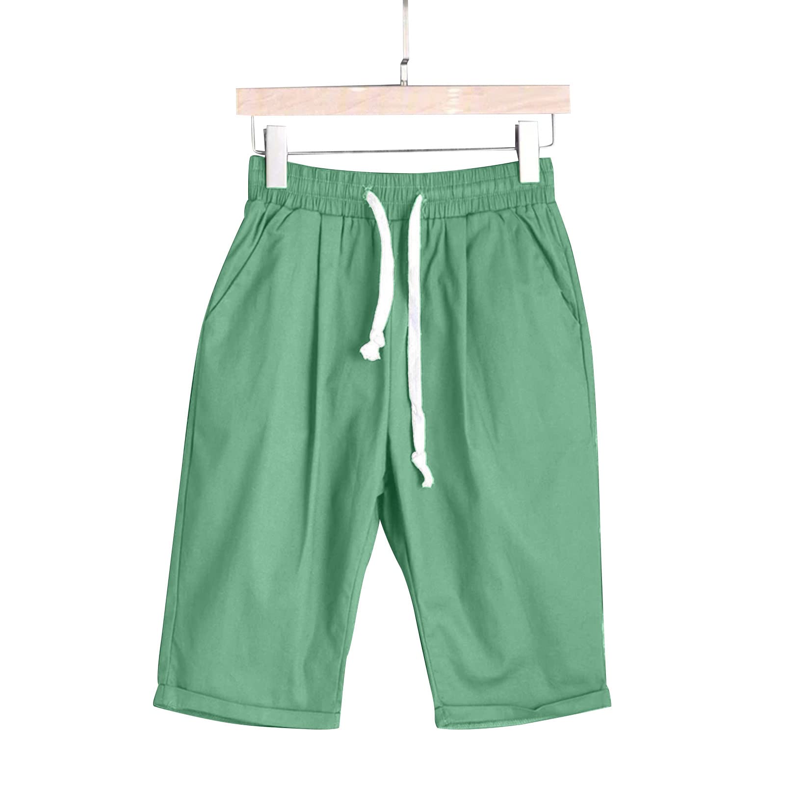 Trendy Plus Size Bermuda Shorts for Women - Stretchy Mid Rise Denim Shorts with Folded Hem | Summer Casual Wear, Beach Outfits & Everyday Comfort