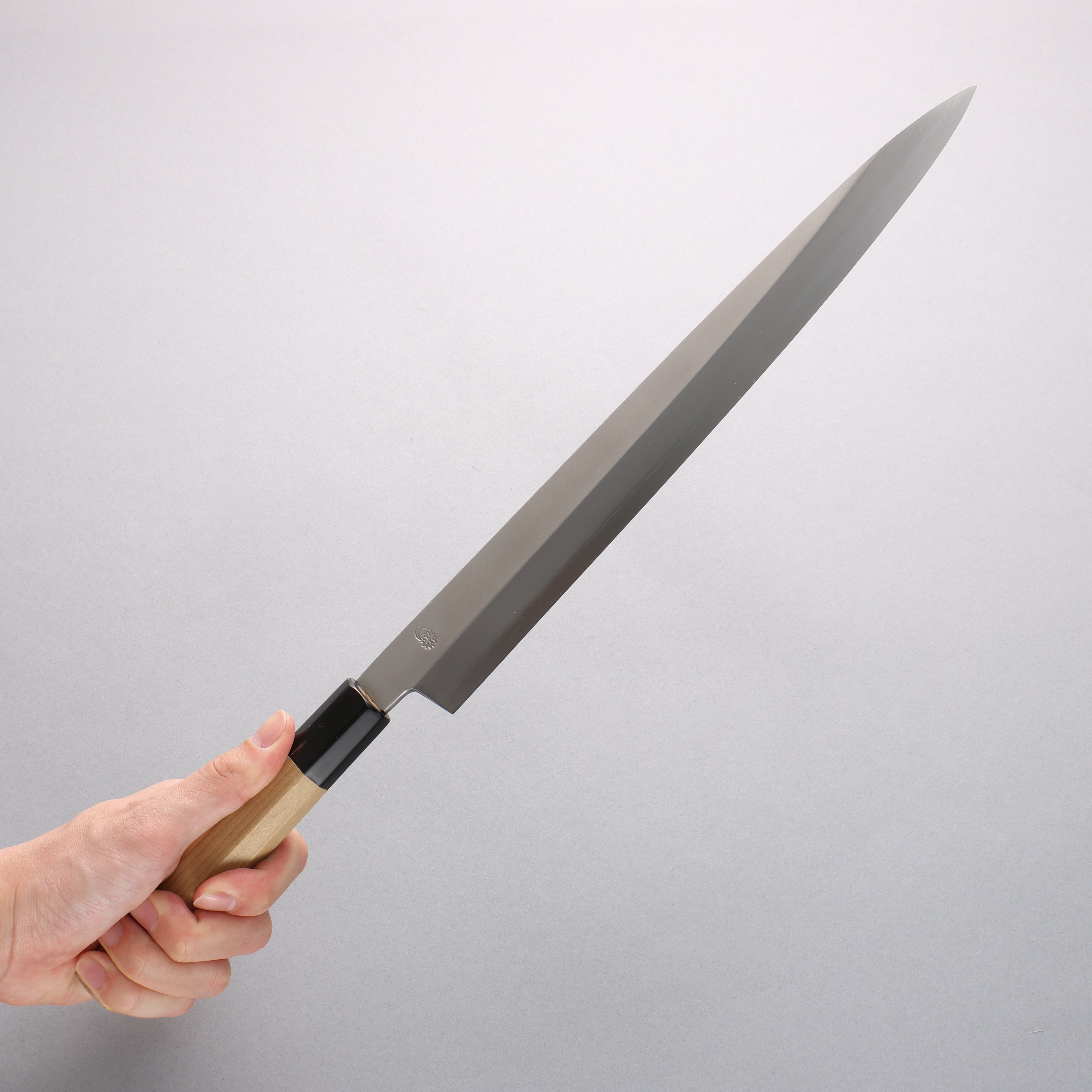 Premium Kikuzuki Silver Steel No.3 Yanagiba Sushi Knife 300mm - Magnolia Wood Handle - Professional Japanese Sushi Chef Knife for Slicing Fish, Sashimi & Sushi Preparation