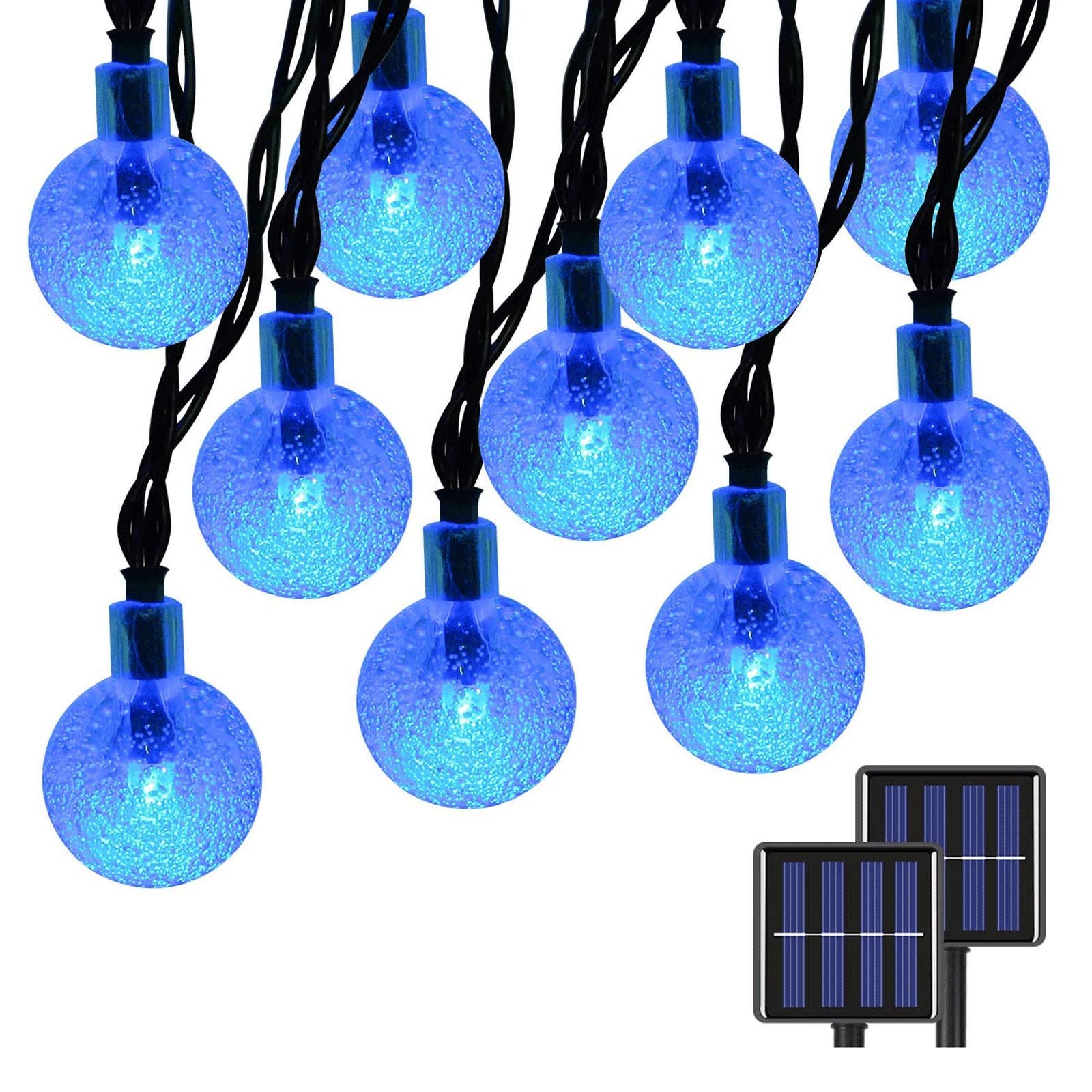 Solar String Lights Outdoor Waterproof - 8 Modes LED Copper Wire Fairy Lights for Halloween, Christmas, Party, Garden, Patio & Home Decoration - Durable Weatherproof Decorative Lighting