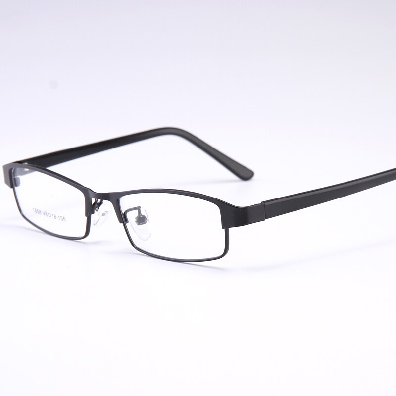 Bclear Men's Full Rim Small Rectangle Acetate & Alloy Frame Eyeglasses (Model My1858) - Lightweight & Durable for Work, Reading & Everyday Wear