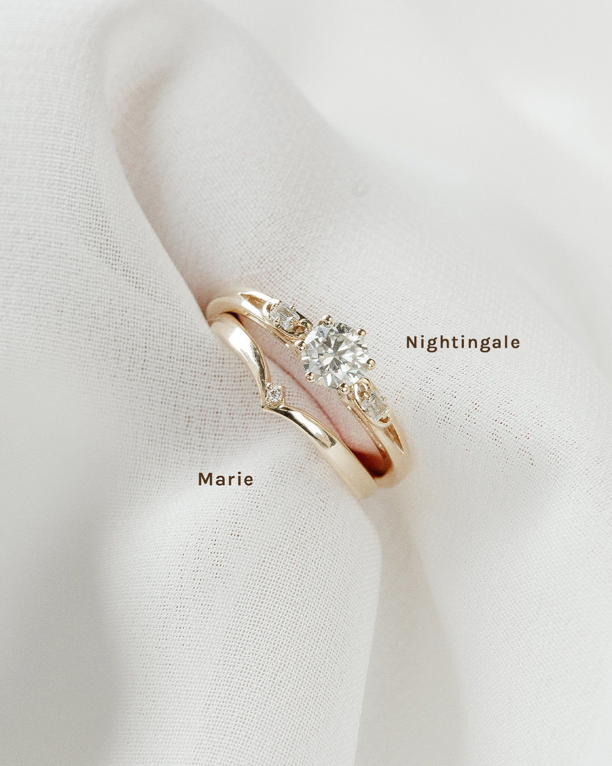 Solid Gold Marie Wishbone Ring - Elegant & Dainty Jewelry for Women, Perfect for Everyday Wear, Gift Giving & Special Occasions