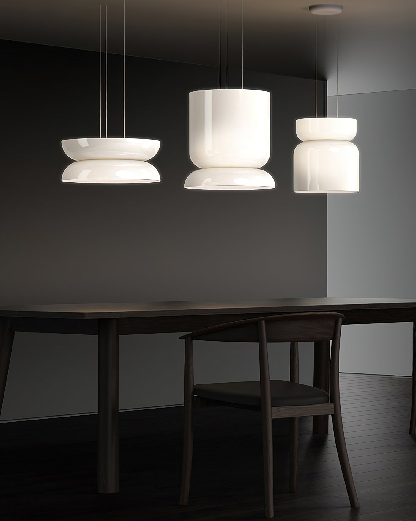 Modern Alba LED Glass Pendant Light - Dimmable Hanging Fixture for Kitchen Island, Dining Room & Bedroom Lighting | Energy Efficient & Stylish Home Decor