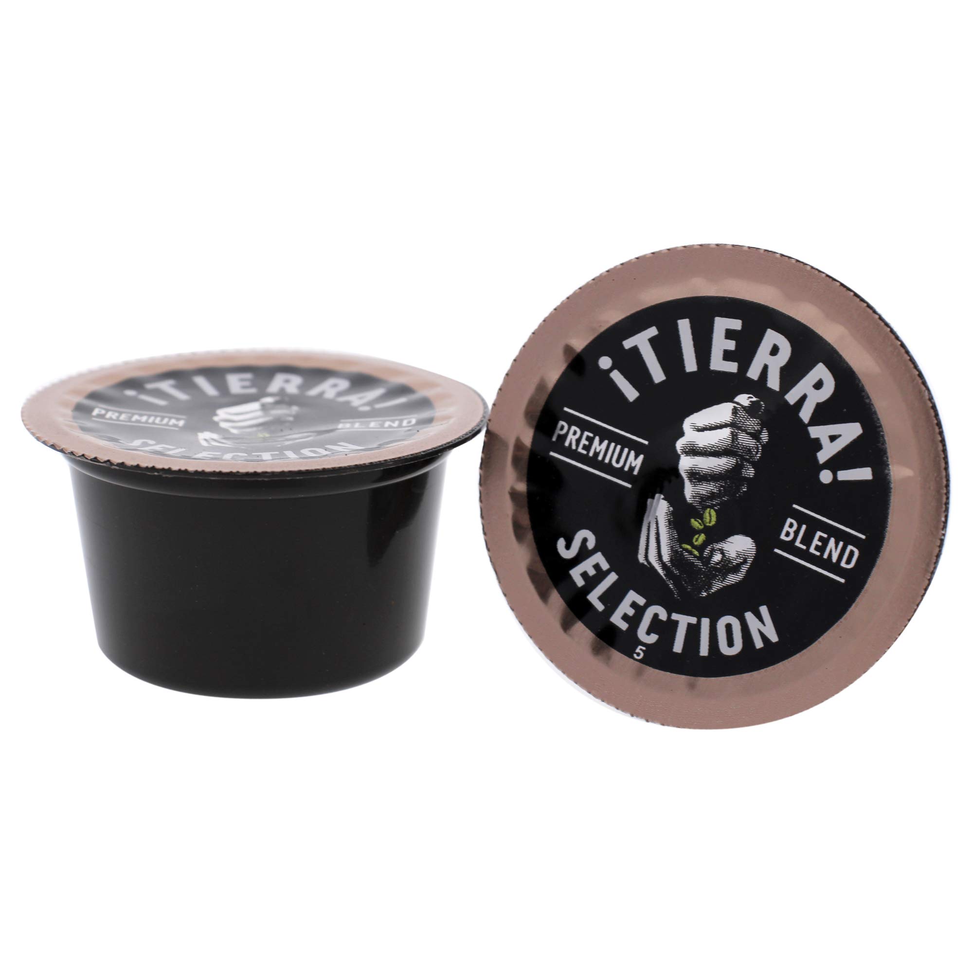 Lavazza Blue Espresso Pods - Tierra! Selection Premium Blend Single Dose Coffee Capsules - Compatible with Lavazza Coffee Machines (100 Count) - Perfect for Home, Office & Espresso Bars