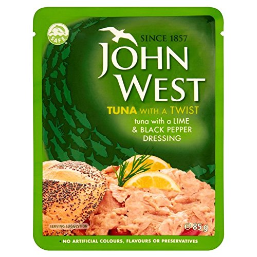 Premium Tuna Lime & Pepper Pouch - 85g (3oz) | High Protein, Low Carb Snack | Perfect for Camping, Hiking & On-the-Go Meals