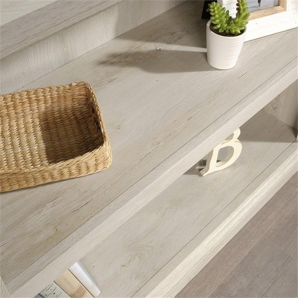 Pemberly Row 2 Shelf Bookcase in Chalked Chestnut - Rustic Wooden Bookshelf for Living Room, Bedroom & Office Storage - Perfect for Organizing Books, Decor & Essentials