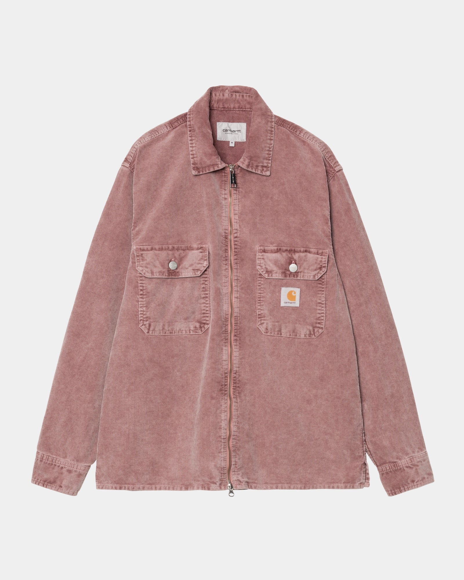 Reynold Corduroy Shirt Jacket for Men & Women | Vintage Washed Dusky Pink | Casual Fall & Winter Layering, Outdoor Activities, Streetwear Fashion