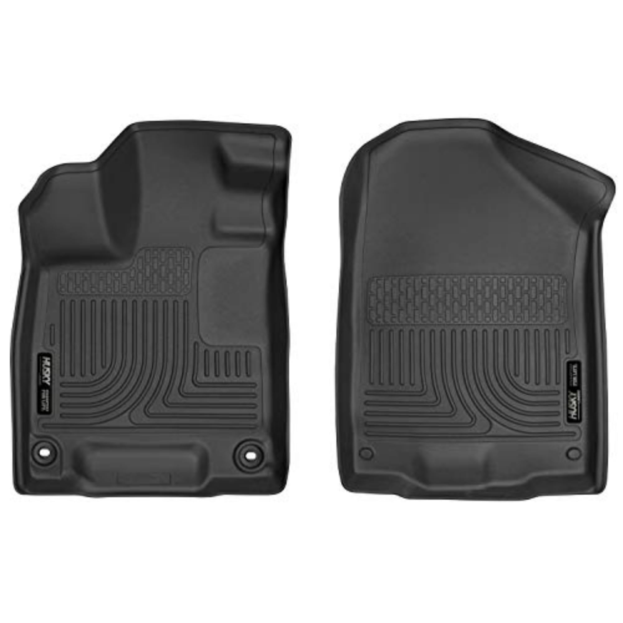 Premium Husky Liners Weatherbeater Floor Mats for 2019-2024 Honda Passport & 2016-2022 Honda Pilot - Front Row 2-Piece Set (Black 18411) | All-Weather Protection & Custom Fit | Perfect for Off-Roading, Camping & Daily Commute