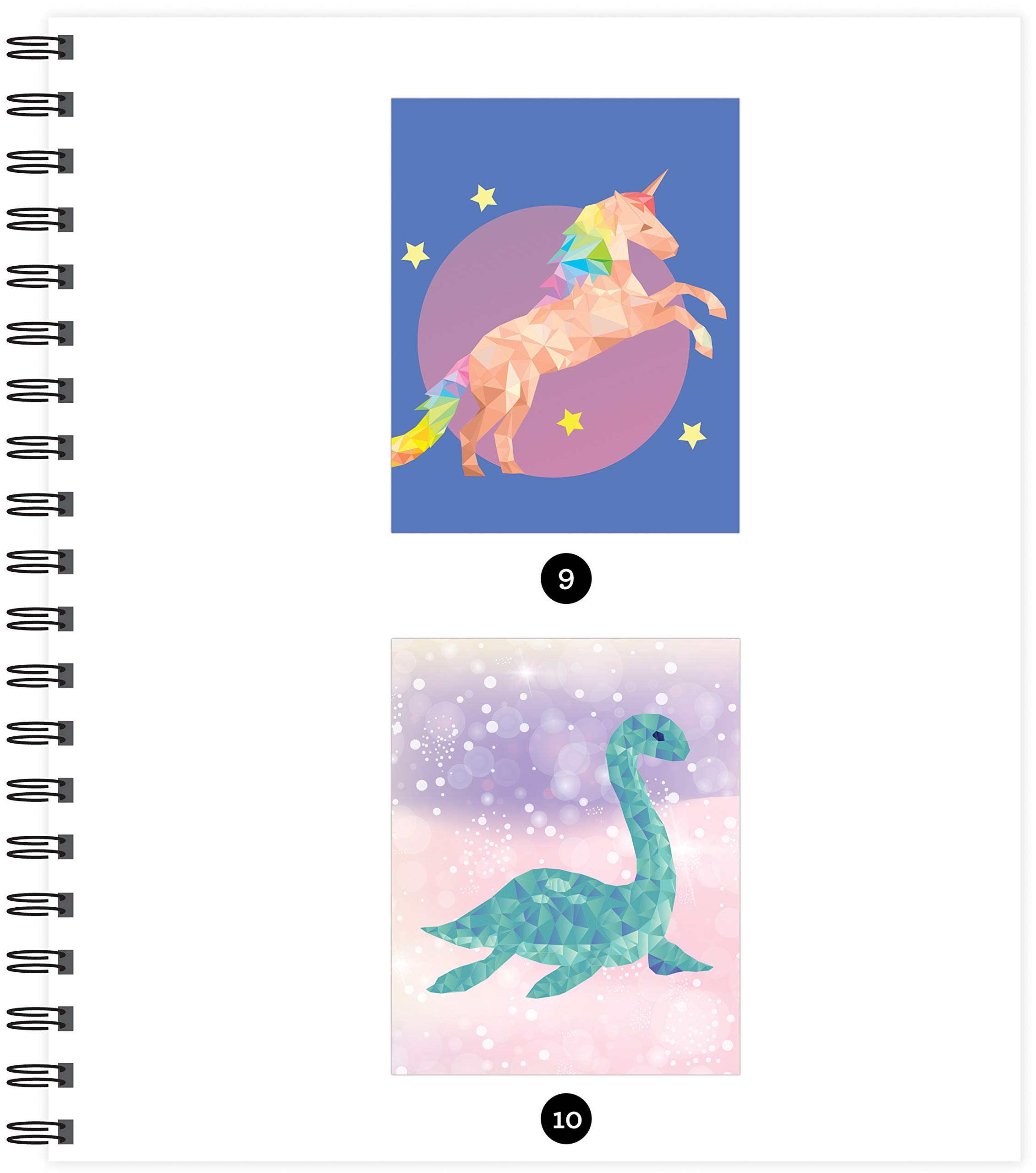 Brain Games - Sticker by Letter: Magical Creatures Activity Book for Kids | Fun Sticker Puzzles & Learning Games | Perfect for Travel, Birthday Gifts & Classroom Activities