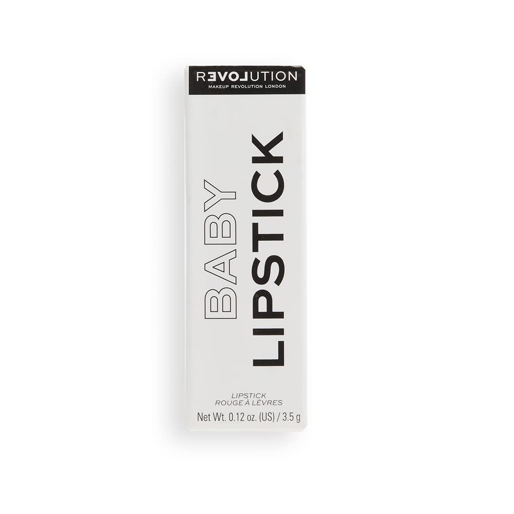 Makeup Revolution Baby Lipstick in Peachy Red - Hydrating & Long-Lasting Lip Color for Everyday Wear | Perfect for Date Night, Office & Casual Outings