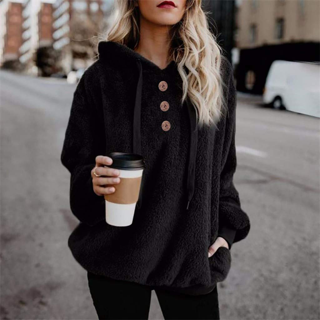 FORUU Women's Hooded Sweatshirt - Soft & Warm Winter Pullover with Zipper Pocket, Fashionable & Comfortable Casual Wear for Women | Perfect for Outdoor Activities, Travel, and Everyday Use