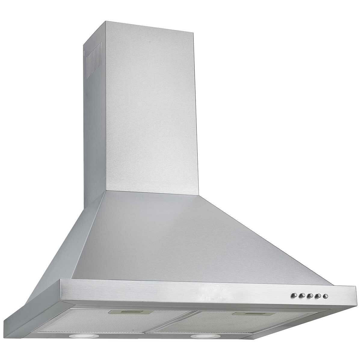 Robinhood 60cm Stainless Steel Canopy Range Hood RWC3CL6SS - Powerful Kitchen Ventilation for Smoke & Odor Removal - Perfect for Home Cooking & Grilling