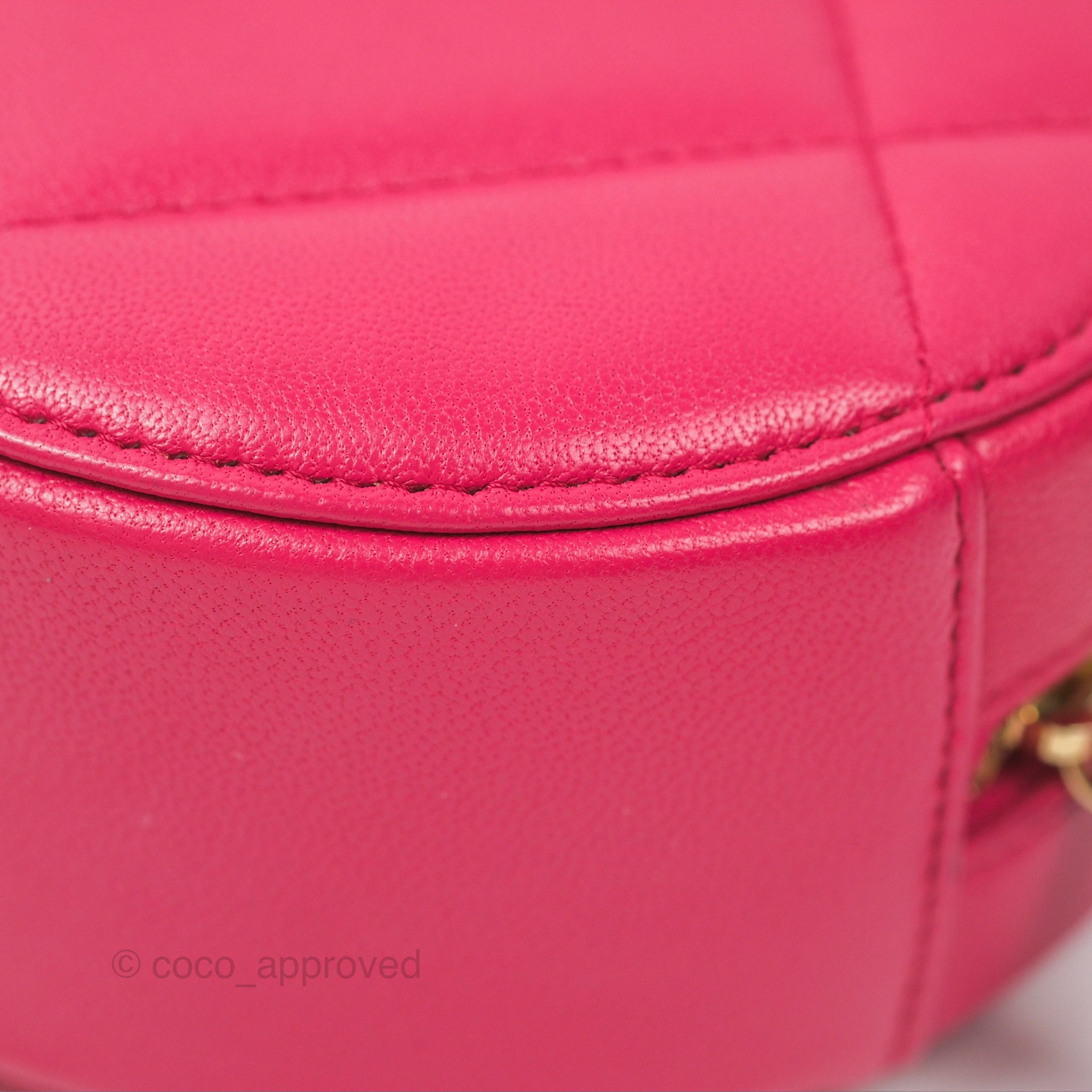 Chanel 19 Round Clutch with Chain - Dark Pink Mixed Hardware Crossbody Bag for Women | Luxury Evening Purse for Parties, Dinner Dates & Special Occasions