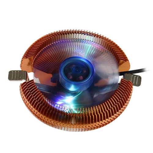 85mm 4Pin/3Pin RGB LED CPU Cooling Fan with Heat Sink - Compatible with Intel & AMD Processors - Perfect for Gaming PC, Desktop Computer & Workstation Cooling