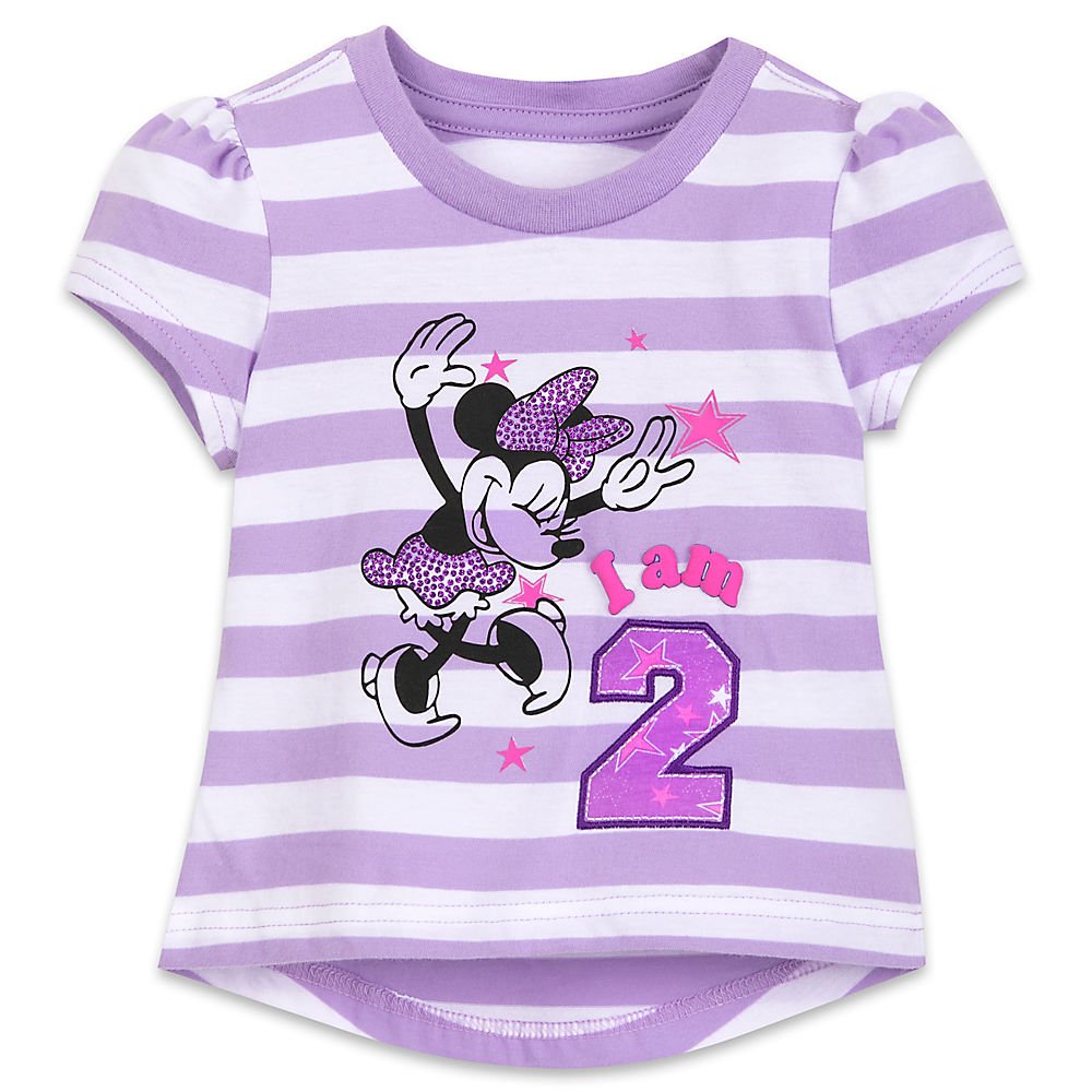 Disney Minnie Mouse Birthday T-Shirt for Girls - Cute & Comfortable Cotton Top for Birthday Parties, School Events & Casual Wear